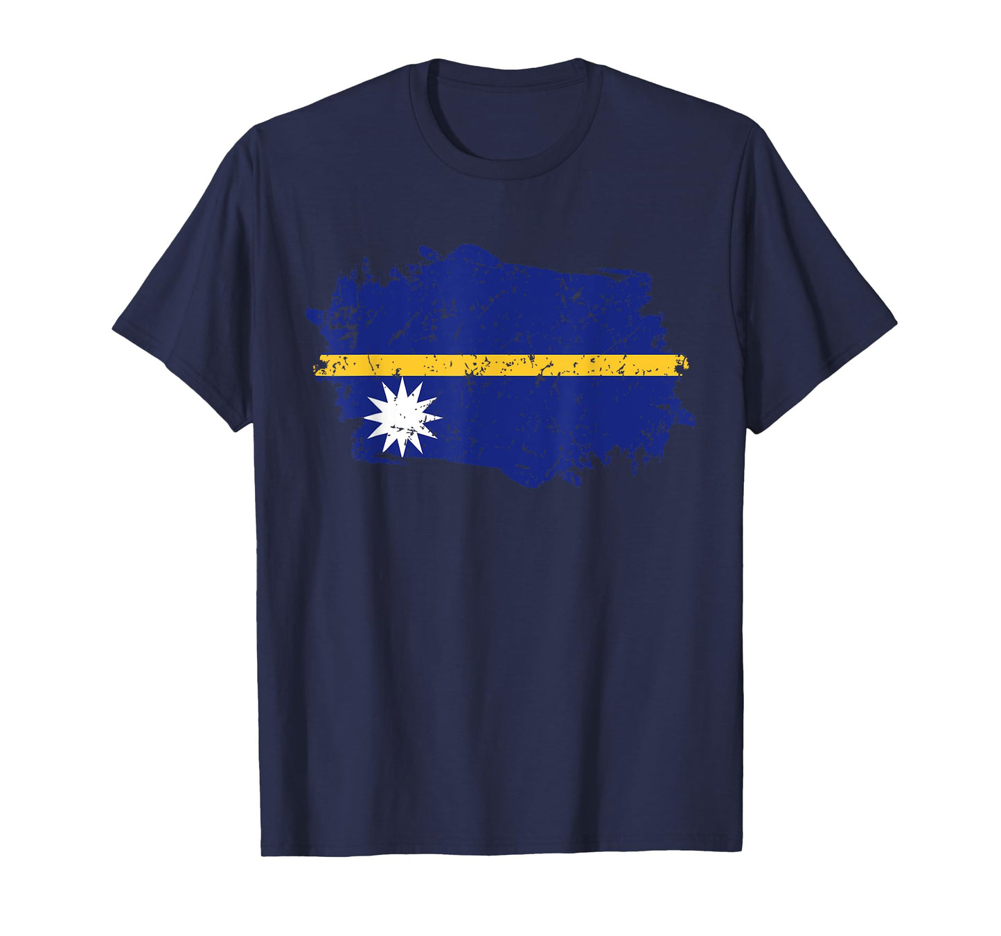 Nauru Flag Design Grunge Country Flag Nauru T-Shirt