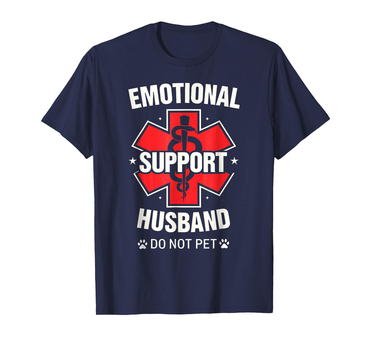 Emotional Support Husband Do Not Pet Funny T-Shirt