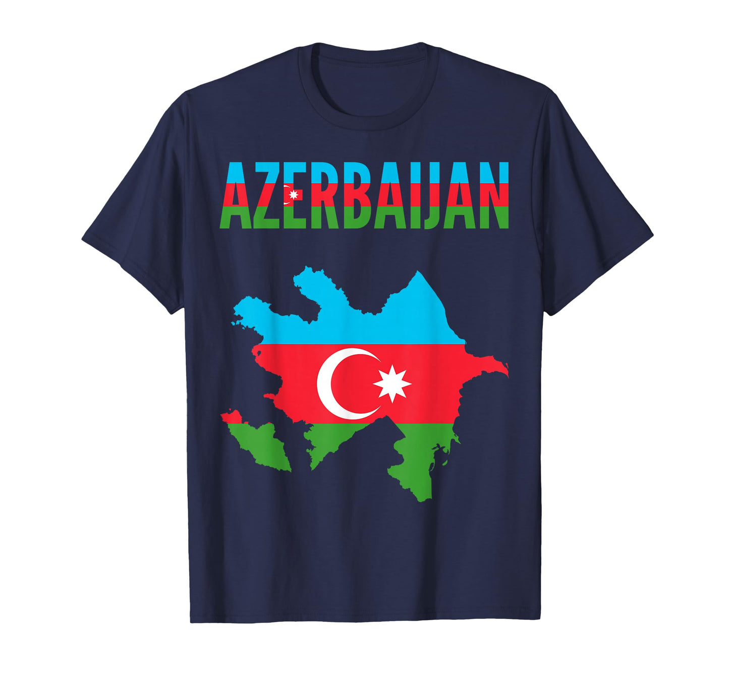 Azerbaijani - Azerbaijan Country Map Flag T-Shirt