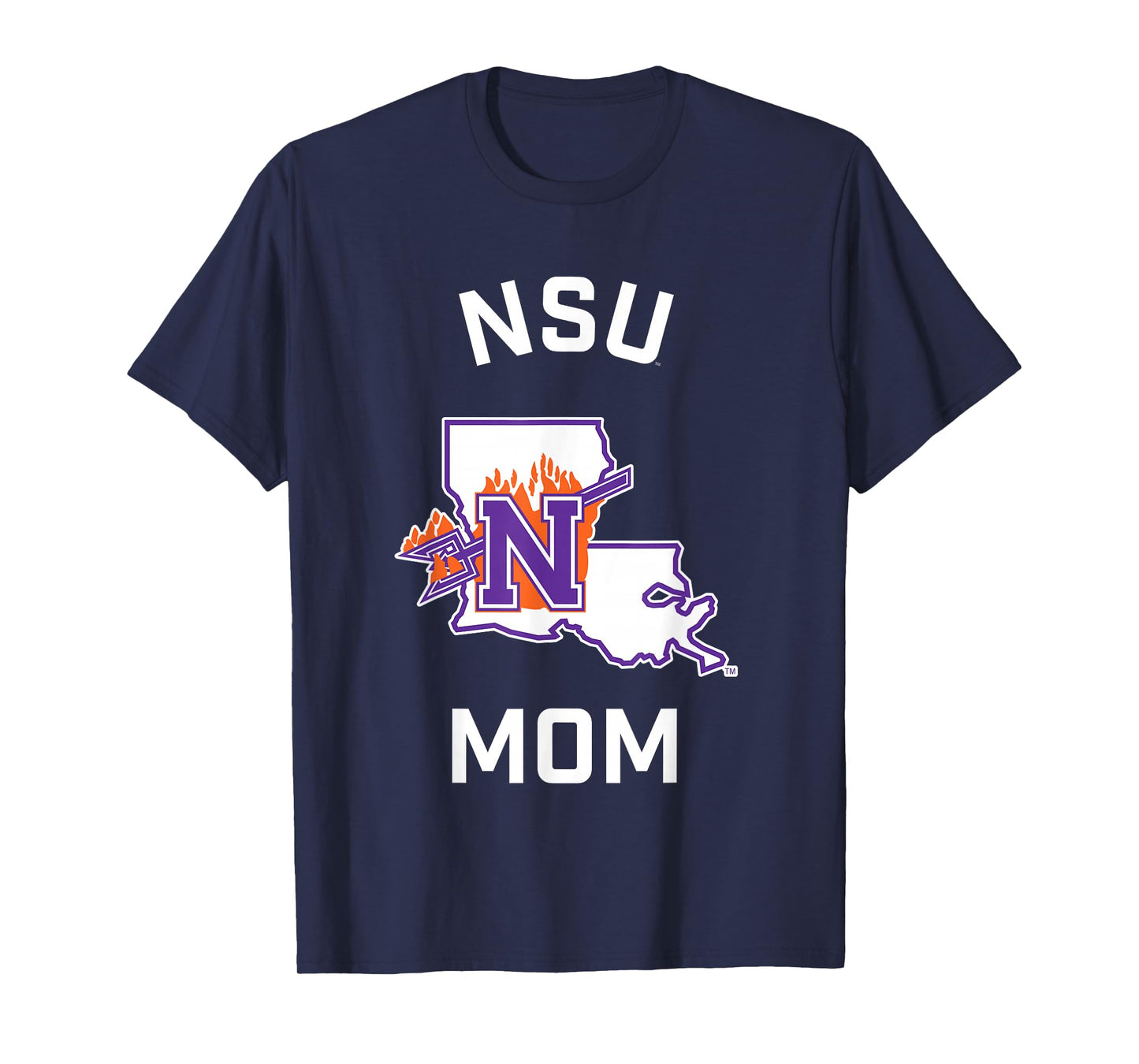 Northwestern State University NSU Demons Arched Mom T-Shirt