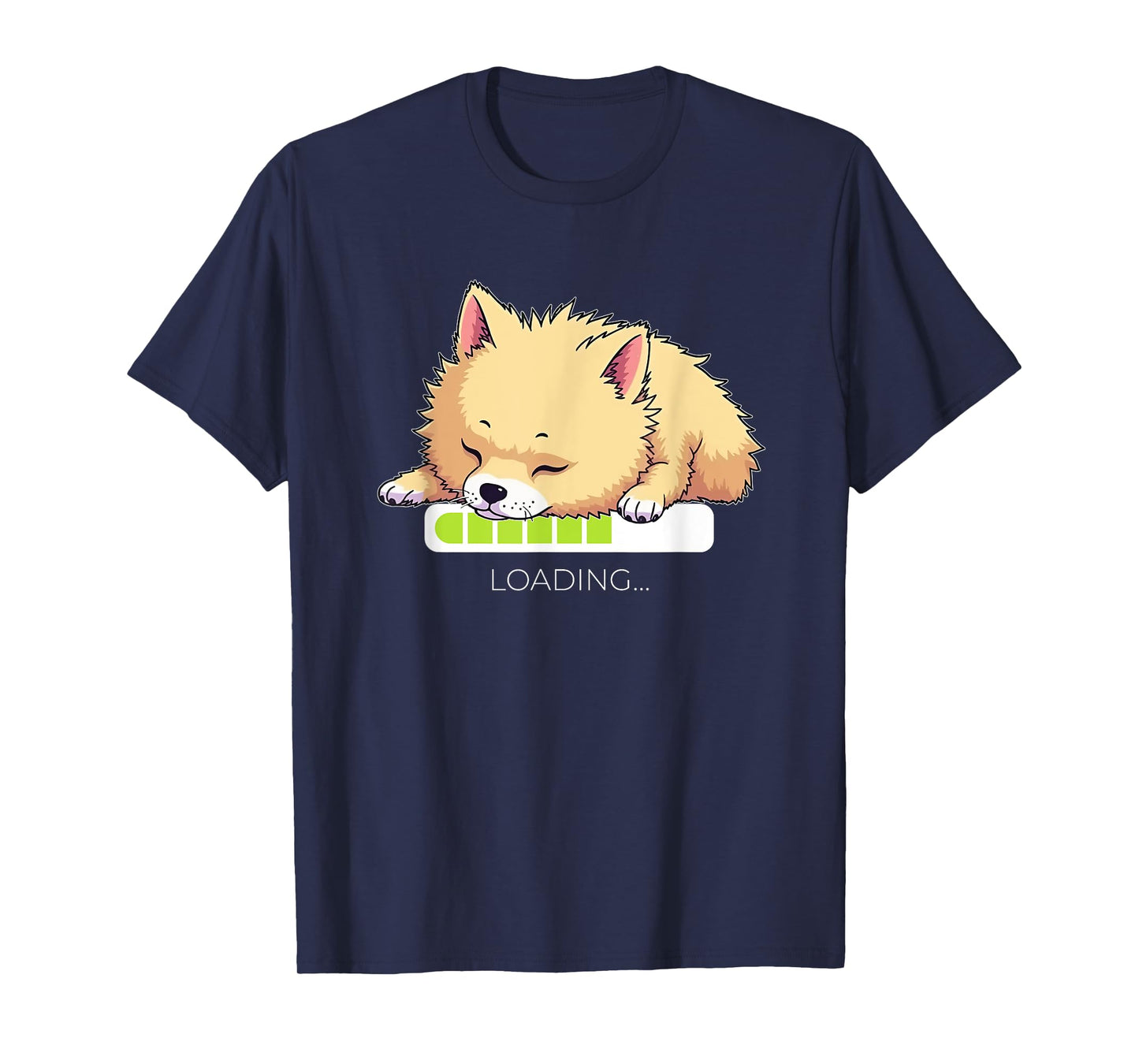 Pomeranian Pom-Dog Loading T-Shirt