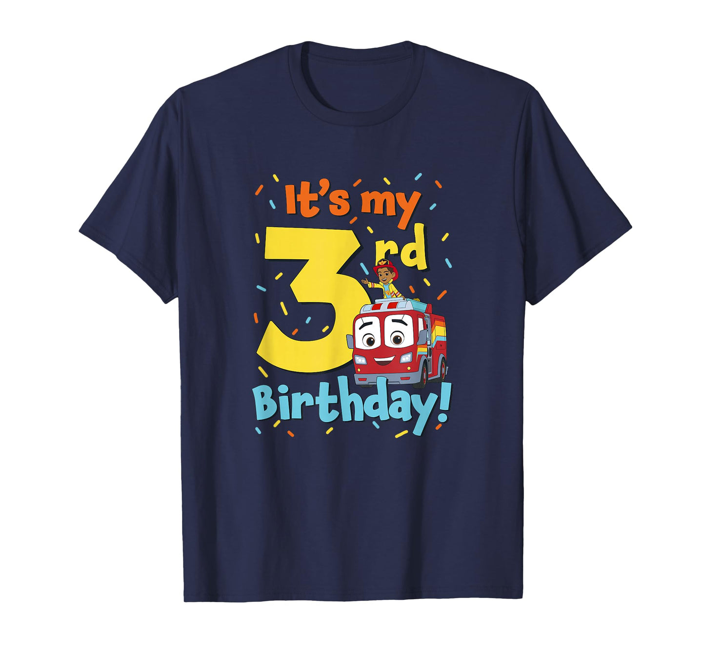 Disney Firebuds It's My 3rd Birthday! Flash & Bo Celebration T-Shirt
