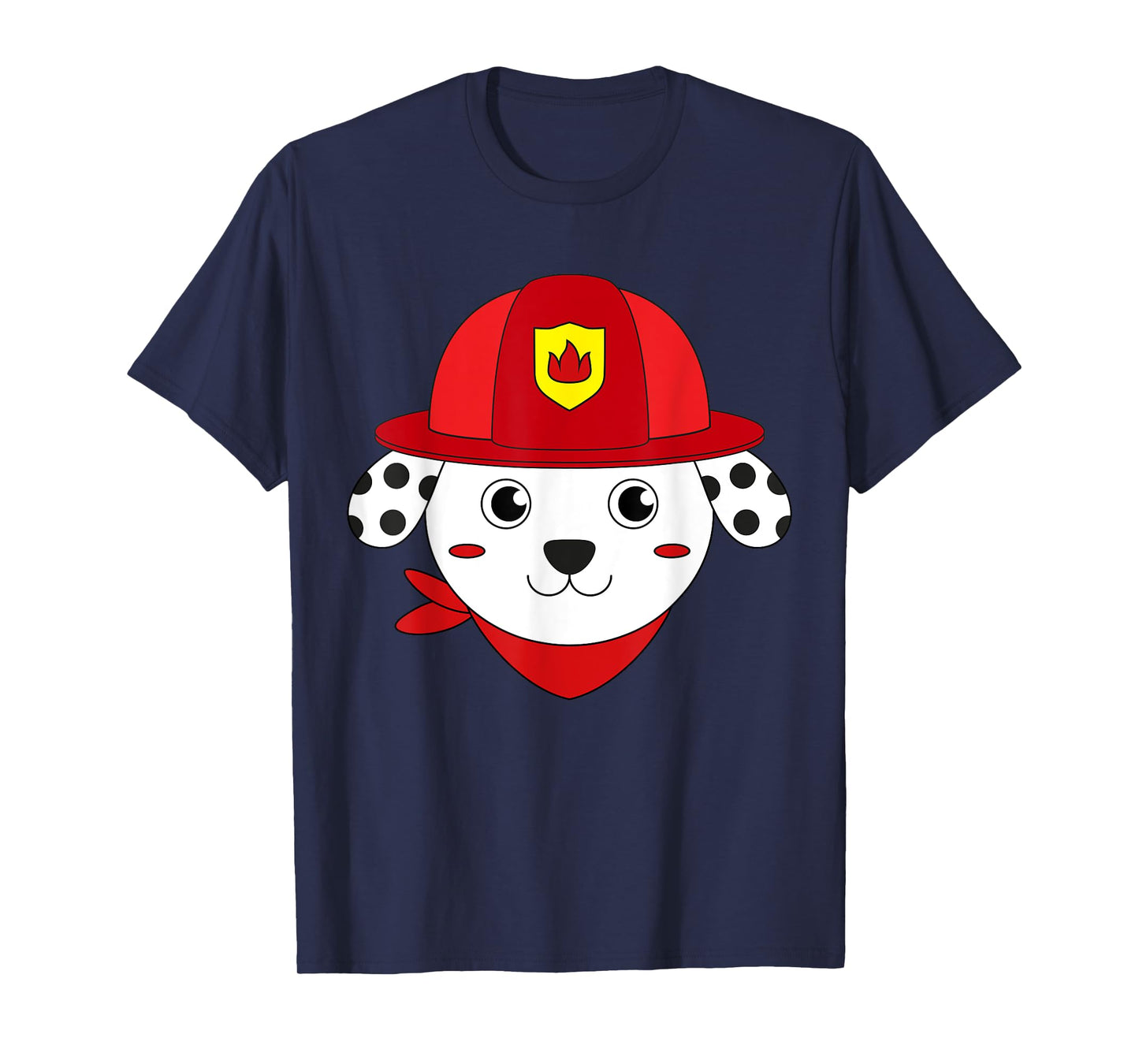 Firefighter Dog Dalmatian Fire Safety Week Fireman Hero T-Shirt