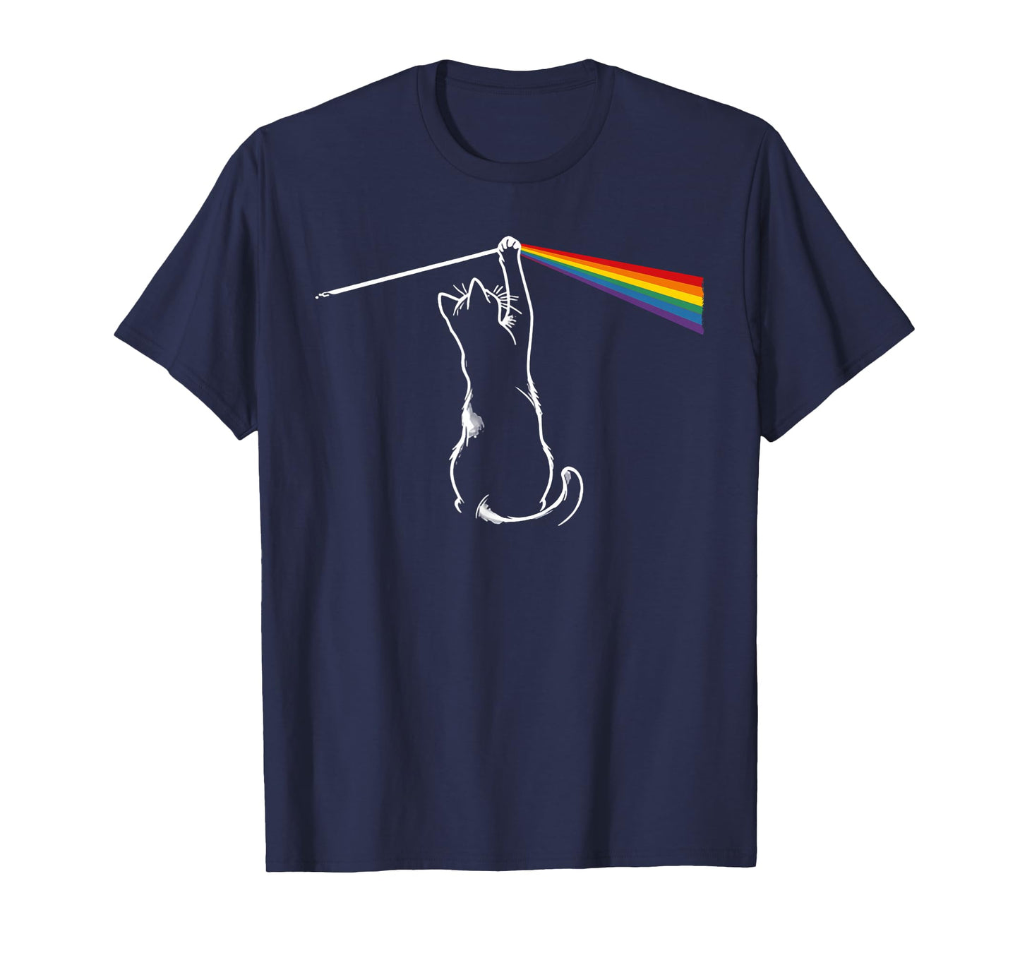 Cat Rock Music Funny Cat Colors T-Shirt