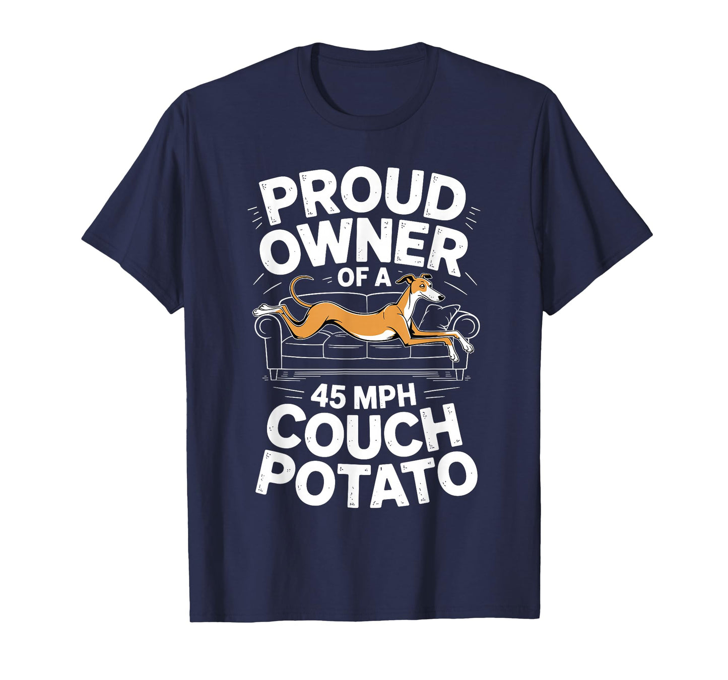 Funny Greyhound Art for Men Women Kids Puppy Greyhound Lover T-Shirt