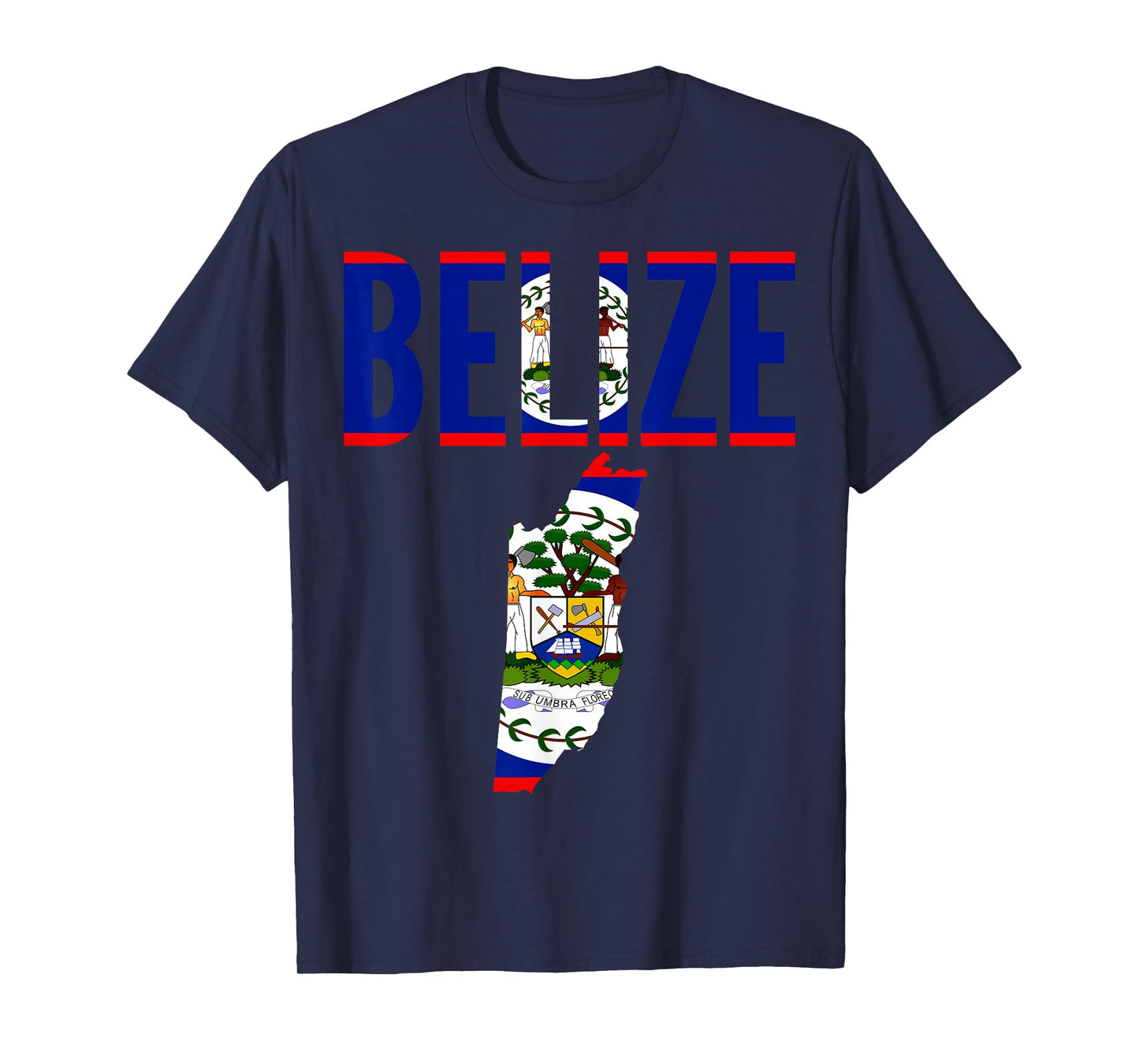 Belizean - Belize Country Map Flag T-Shirt