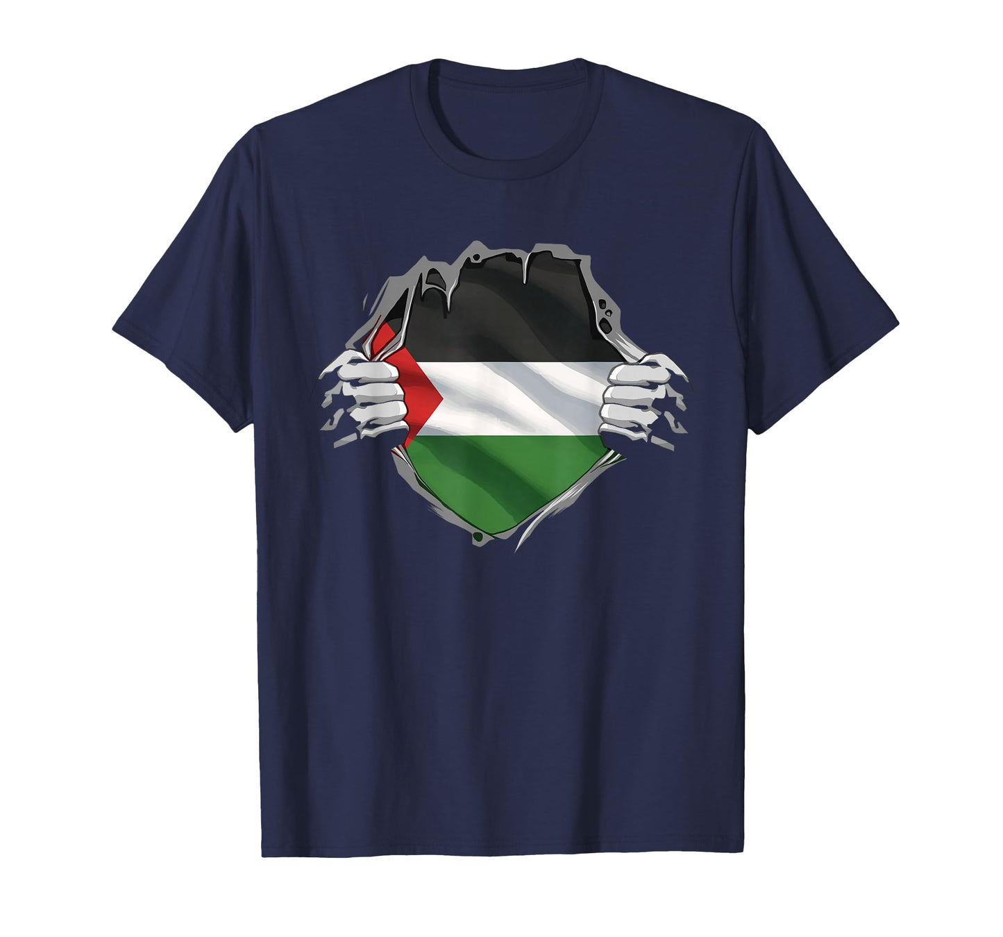 Palestine Shirt Palestinian Flag Arabic Roots Heritage DNA T-Shirt