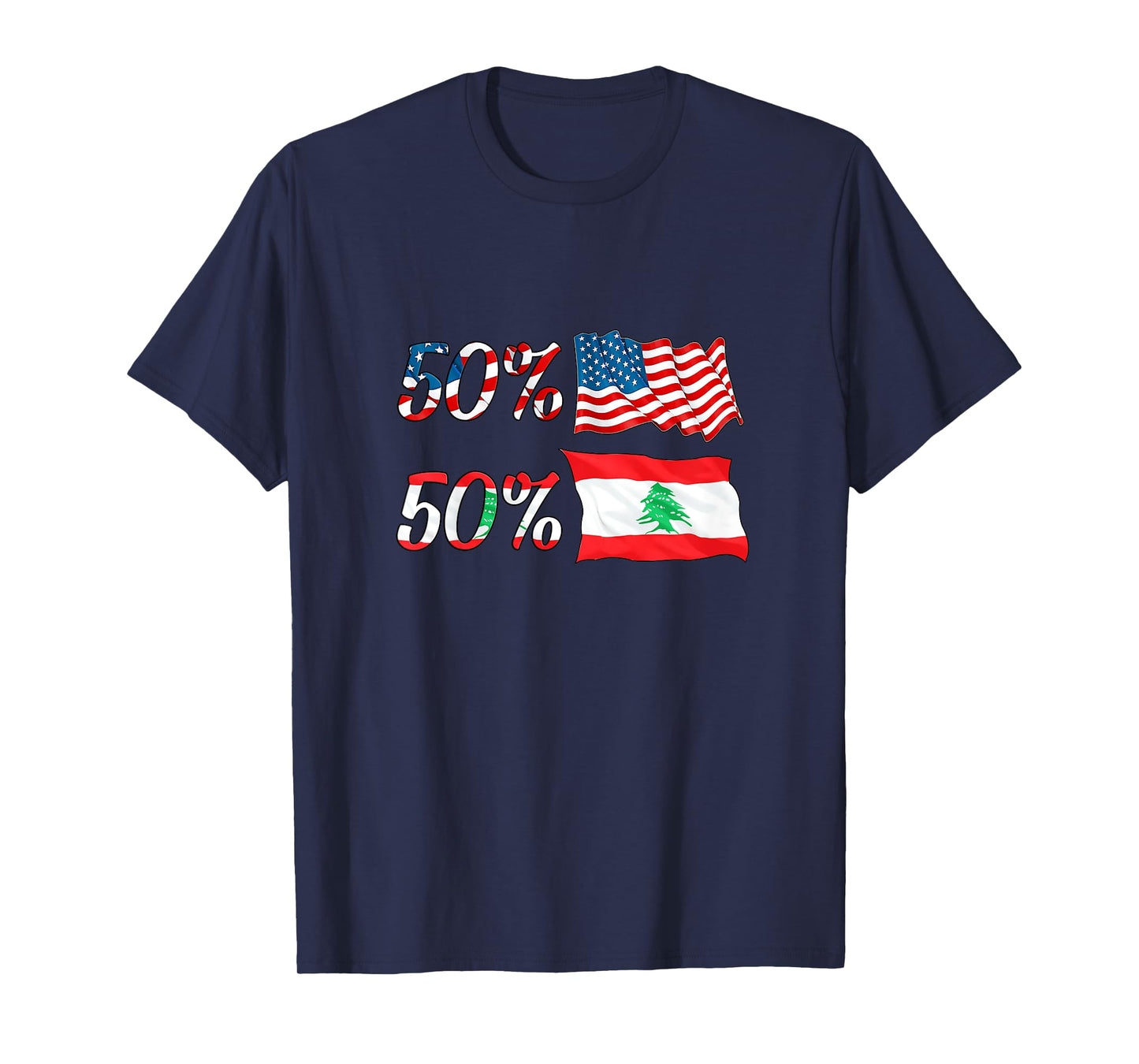 Half American Half Lebanese Baby Lebanon Boy Girl Gift T-Shirt