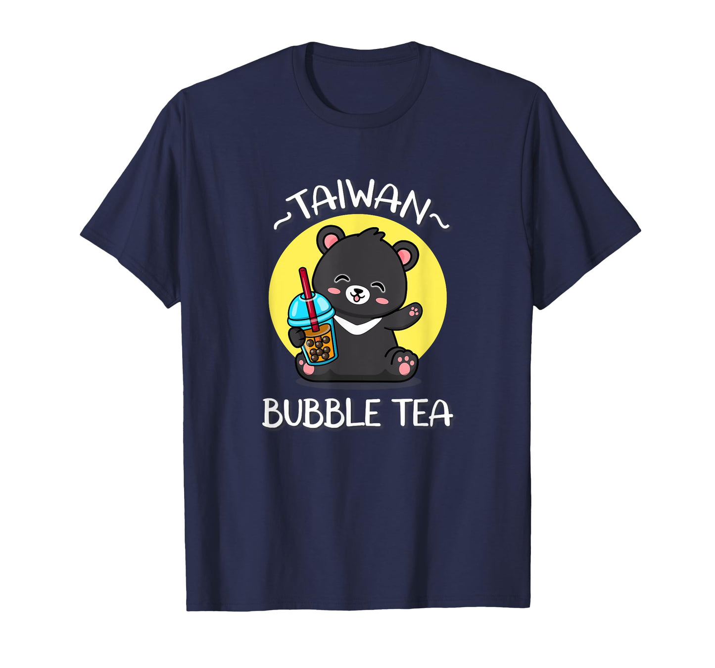 Kawaii Boba Bubble Milk Tea Lover Formosa Bear Taiwan Travel T-Shirt
