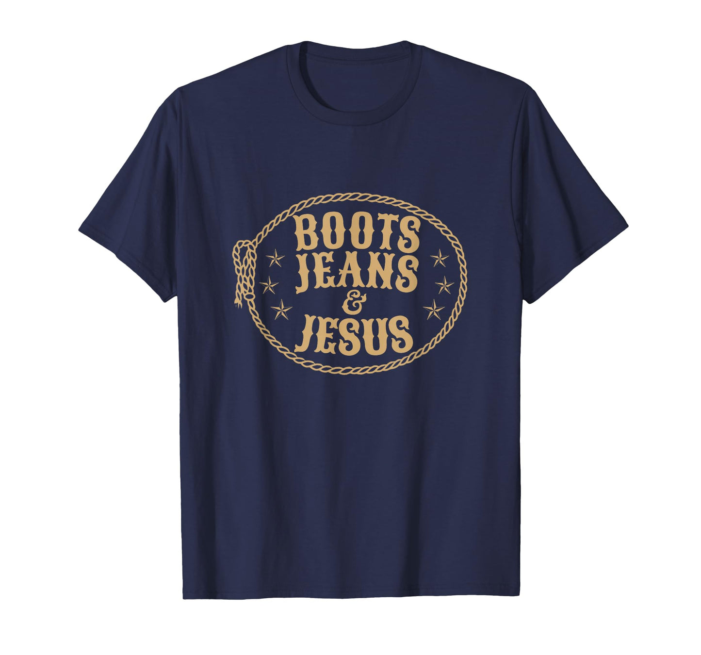 Cute Boots Jeans And Jesus Cowgirl Christian Country Western T-Shirt