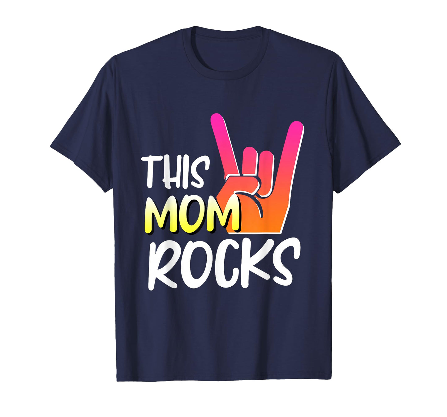 Mother Skirt Saying This mom Rocks Rock Music T-Shirt