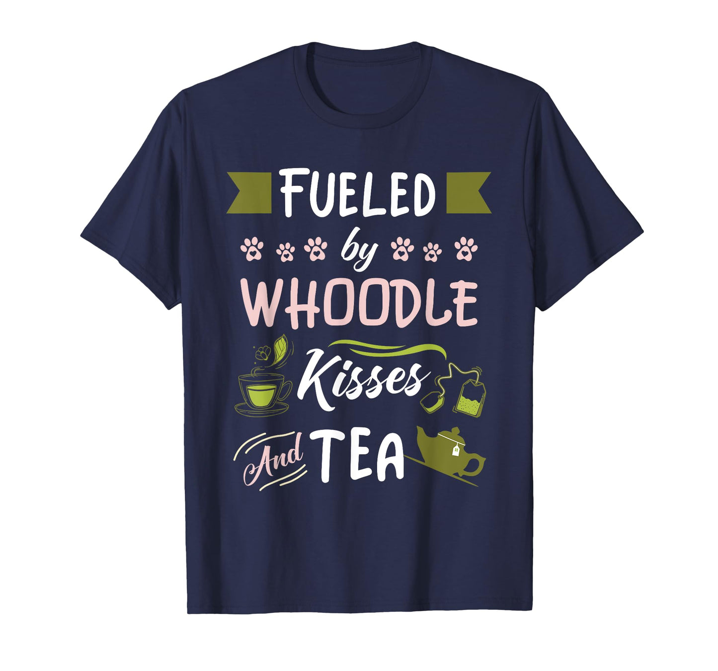 Whoodle Mom Tea Lover Dog Pet Owner T-Shirt for Men Women Kids