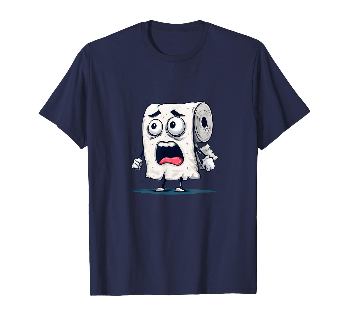Funny Fearful Toilet Paper for Bathroom Tissue T-Shirt