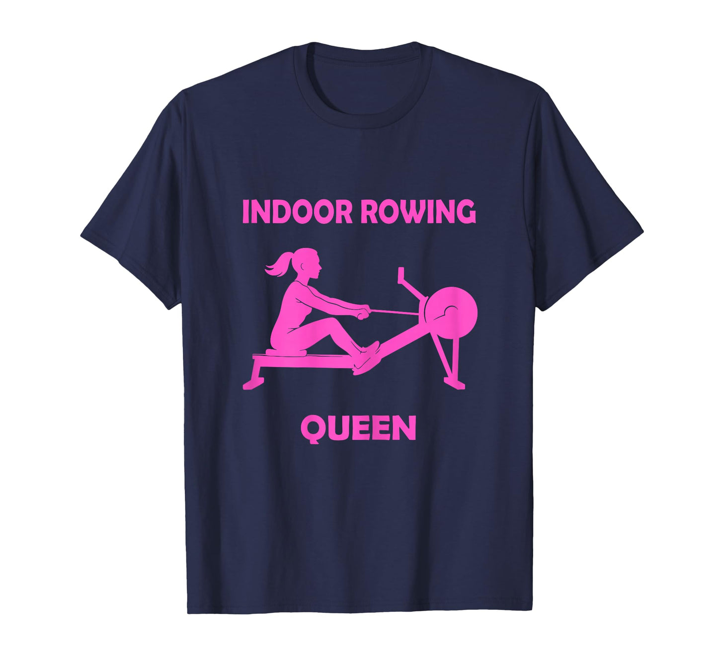 Indoor Rowing Queen Women Ergometer Fitness T-Shirt
