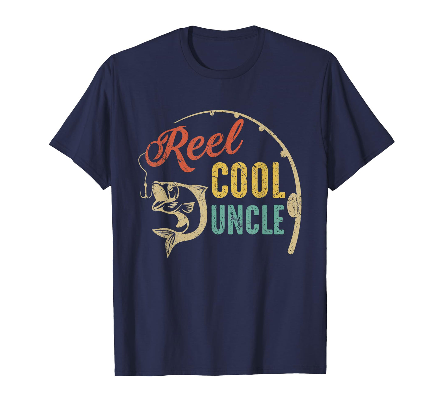 Fathers Day Shirt Vintage Fishing Reel Cool Uncle T-Shirt