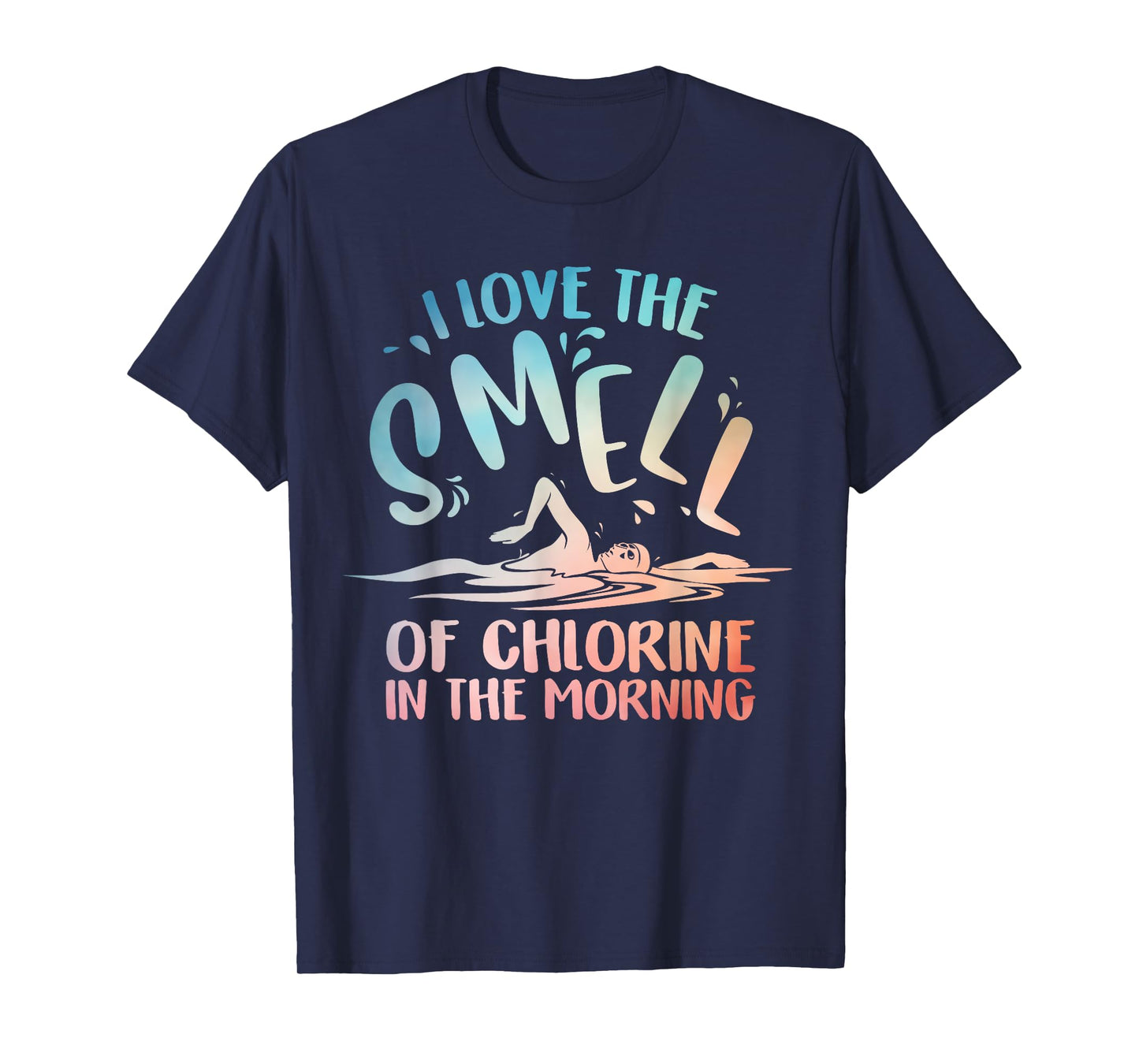 Funny Swimmer Art For Men Women Swim Team Coach Swimming T-Shirt