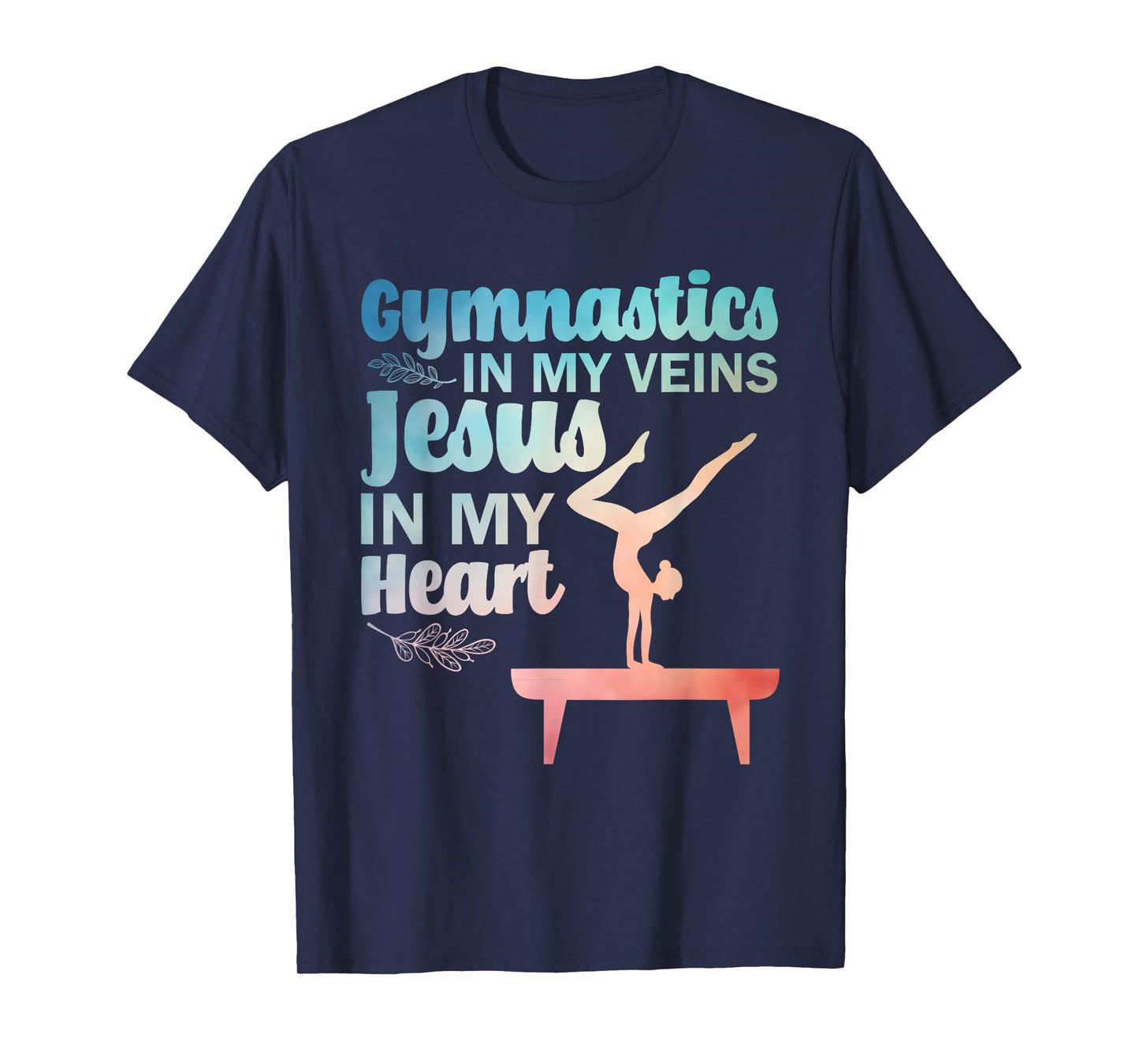Funny Gymnastics Design For Men Women Gymnast Jesus Lovers T-Shirt