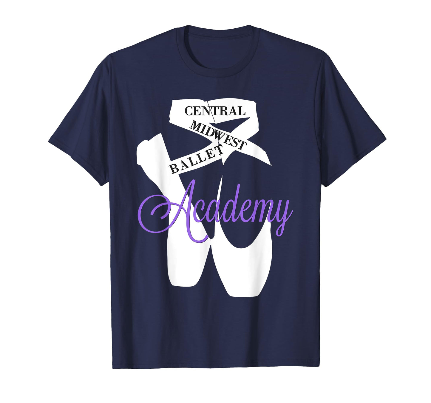 Central Midwest Ballet Academy Pointe Shoes Dance T-shirt T-Shirt