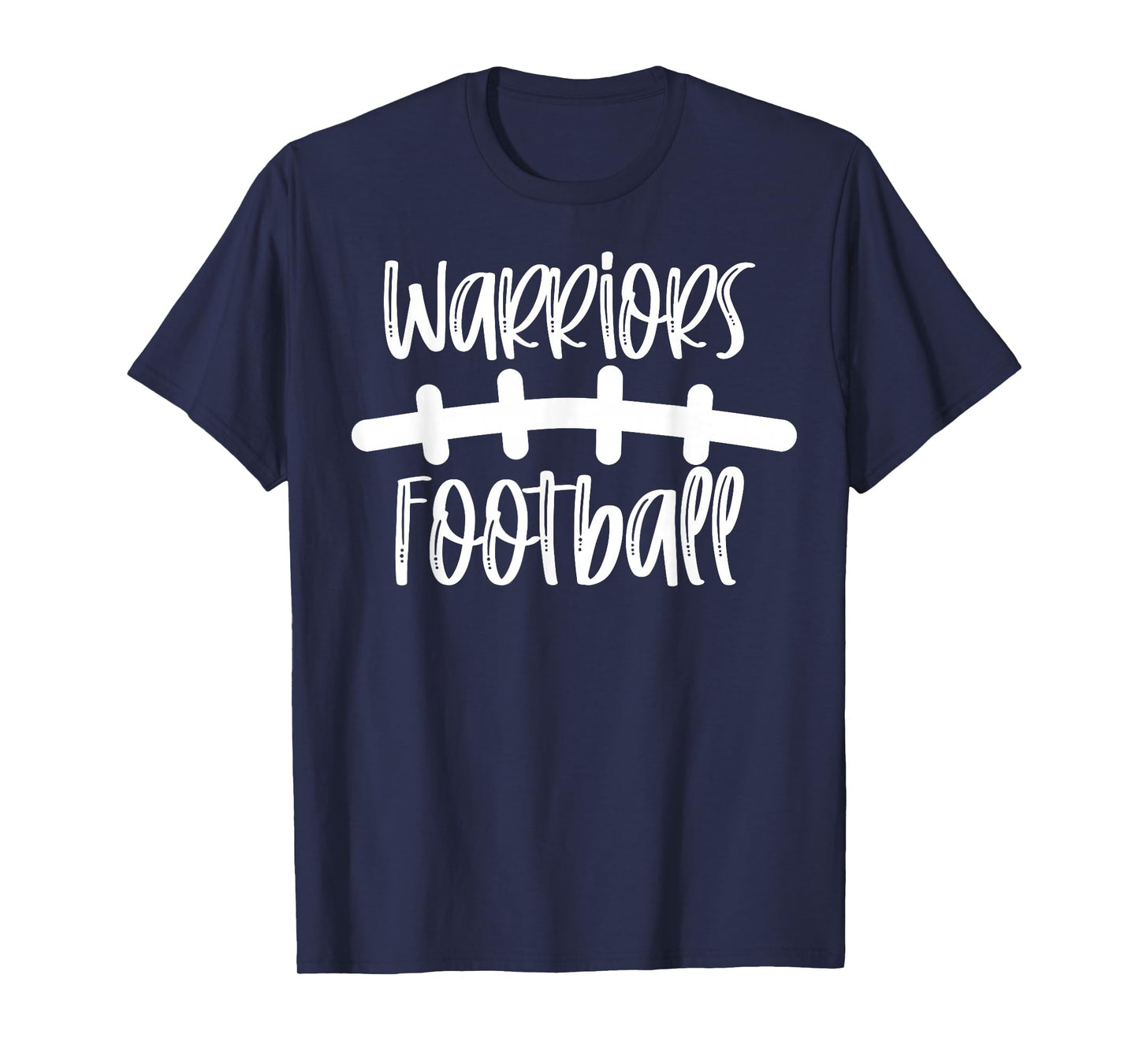 Warriors Football School Spirit Team Mascot Game Night T-Shirt
