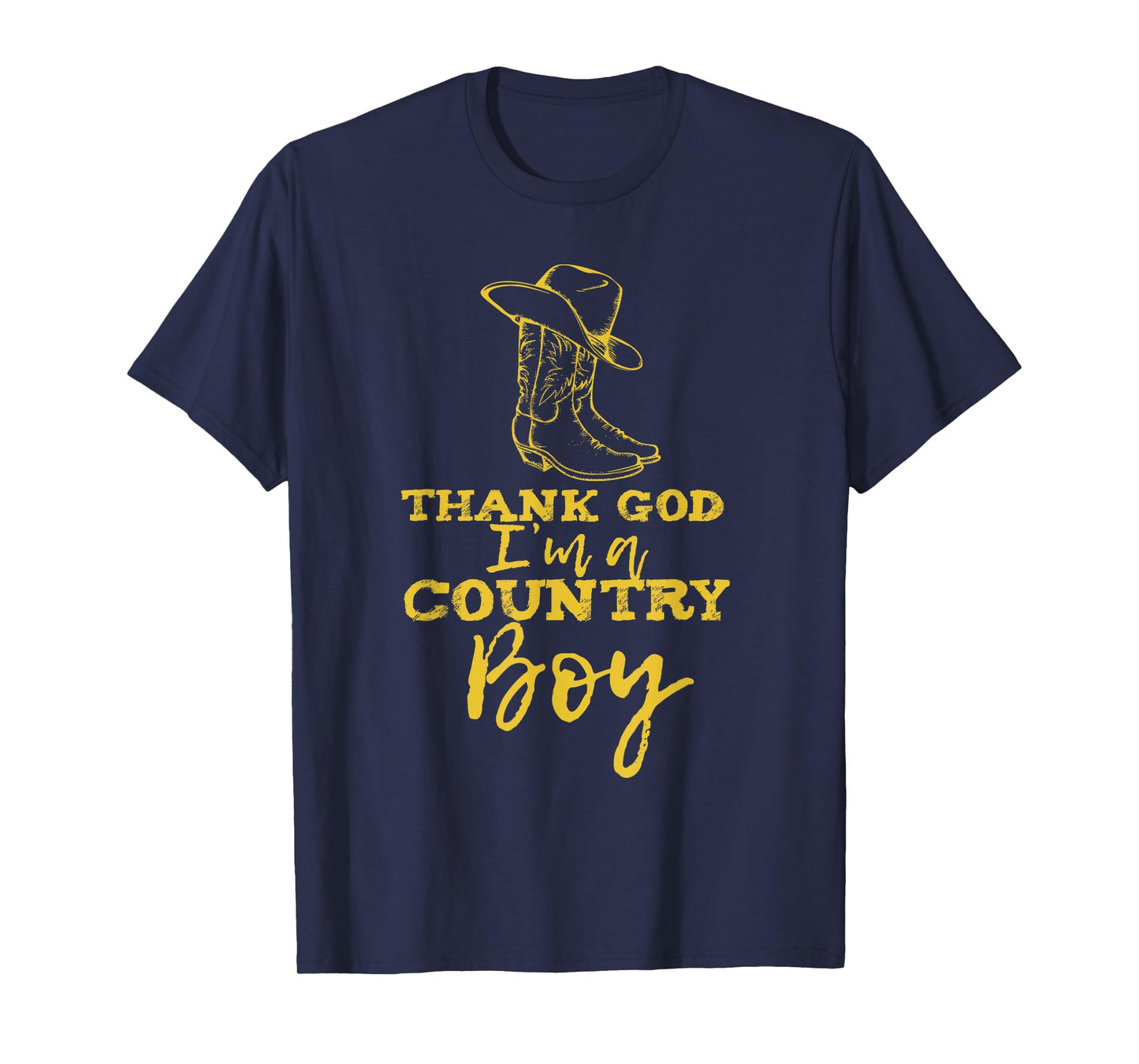 Country music lyrics quotes Thank God I'm a Country Boy T-Shirt