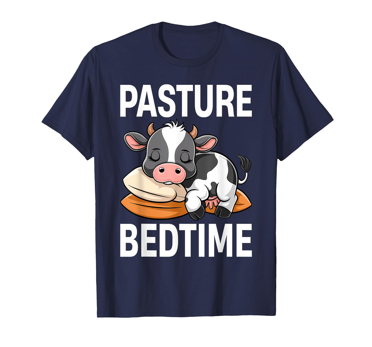 Funny Pasture Bedtime Cute Cow Pajamas PJ Sleep T-Shirt