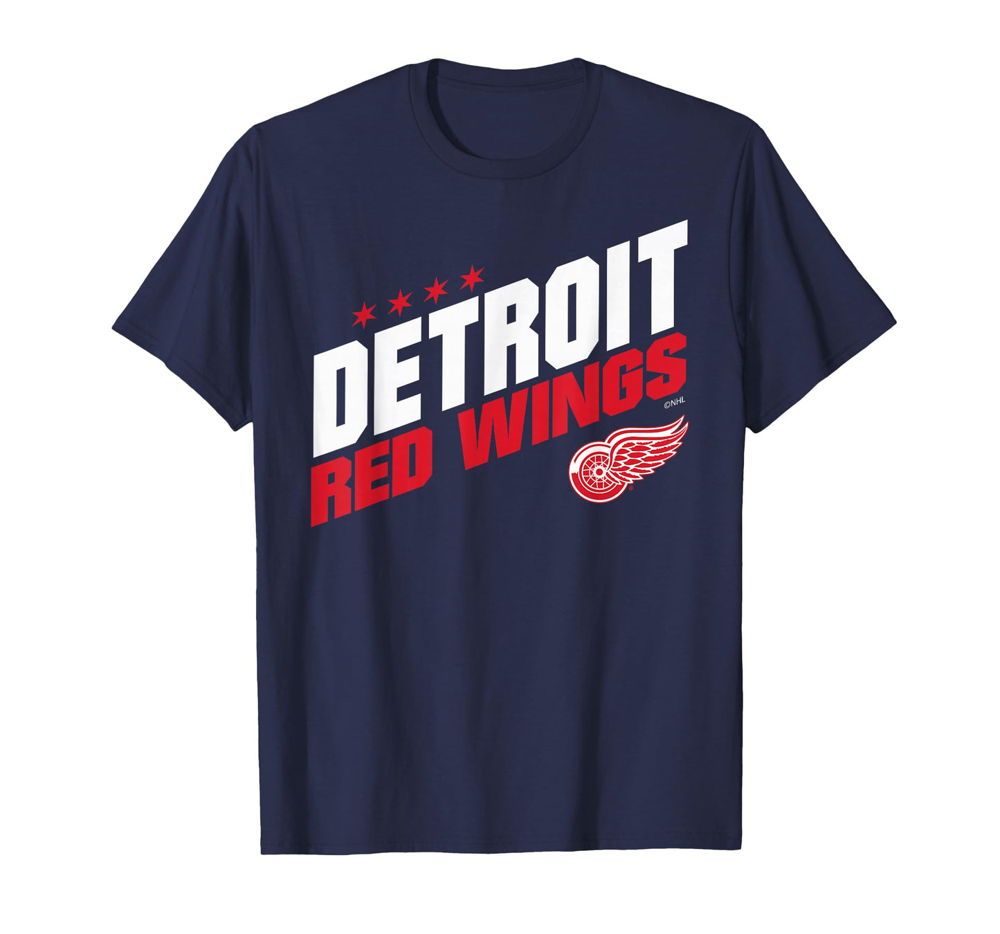 Detroit Red Wings Fuel Black Officially Licensed T-Shirt