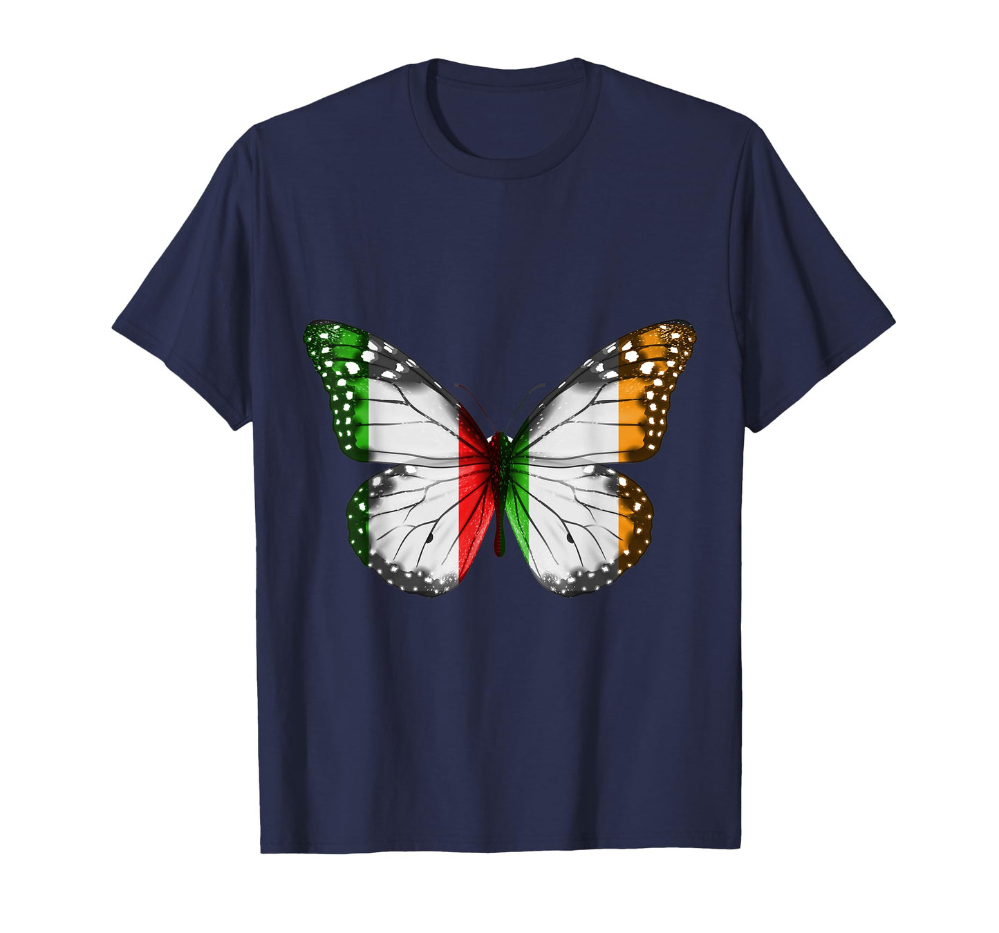 Italian Irish Flag Butterfly T-Shirt