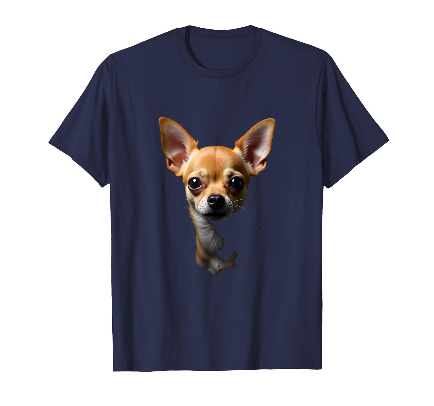 Black Chihuahua Dog Chihuahua Face T-Shirt