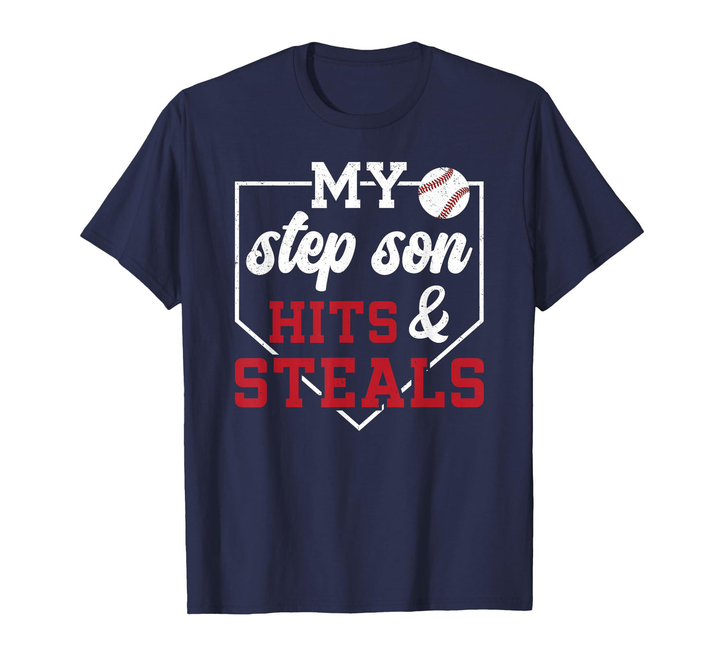 My Stepson Baseball Stepdad Of A Baseball Player Stepfather T-Shirt