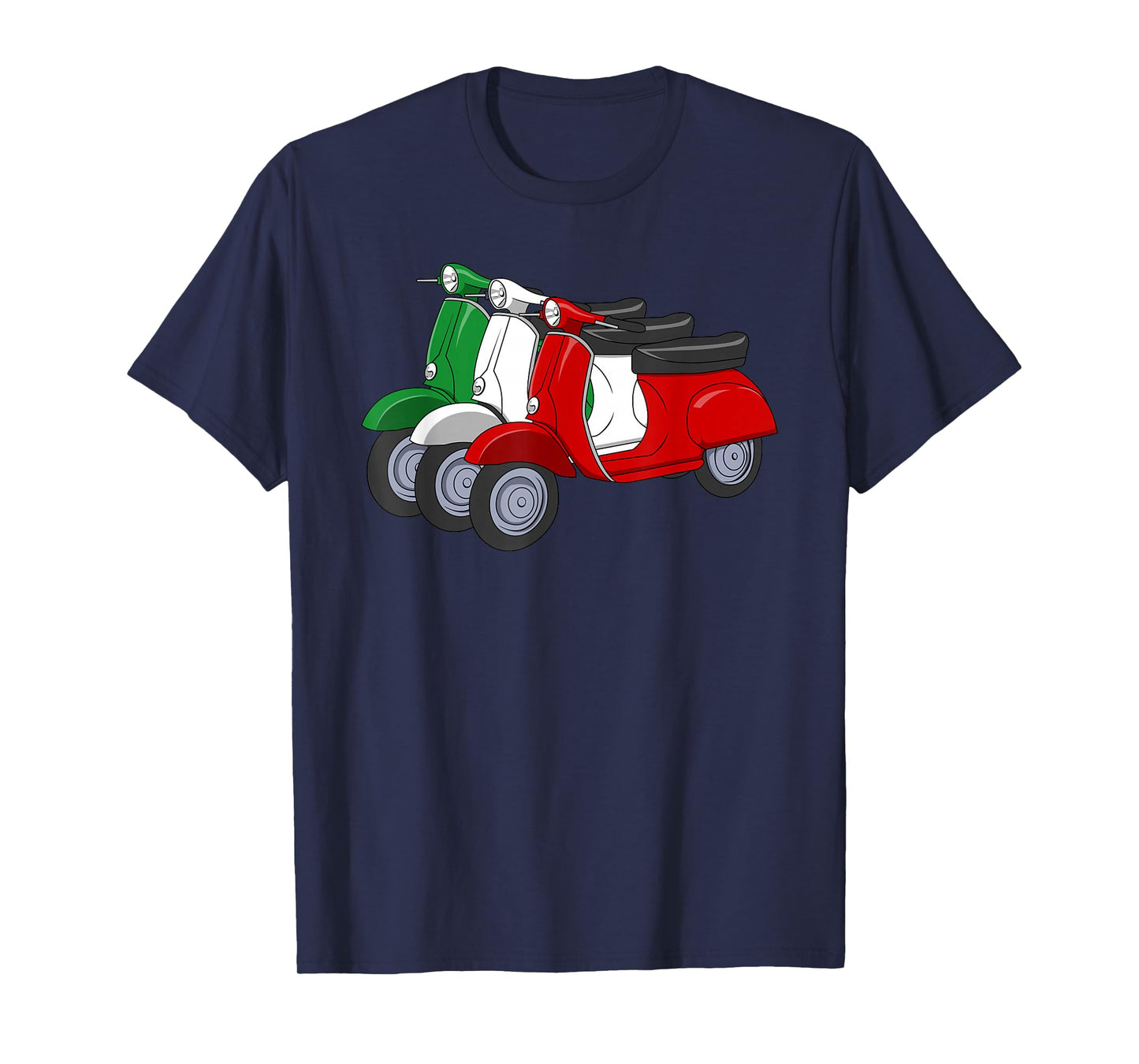 Italy Scooter Moped Flag Italian Flag T-Shirt