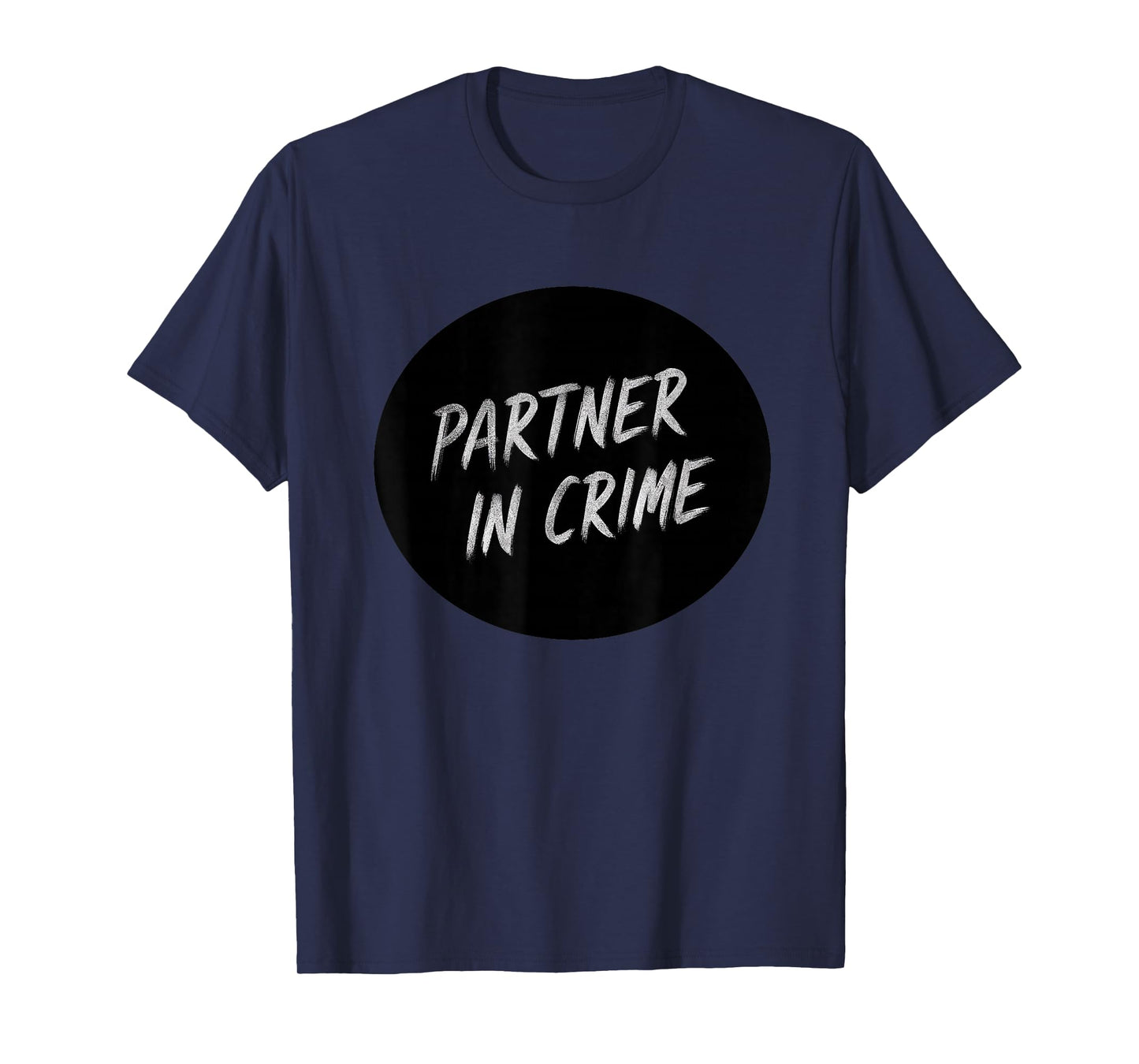 Funny Partner in Crime Stamp Logo T-Shirt