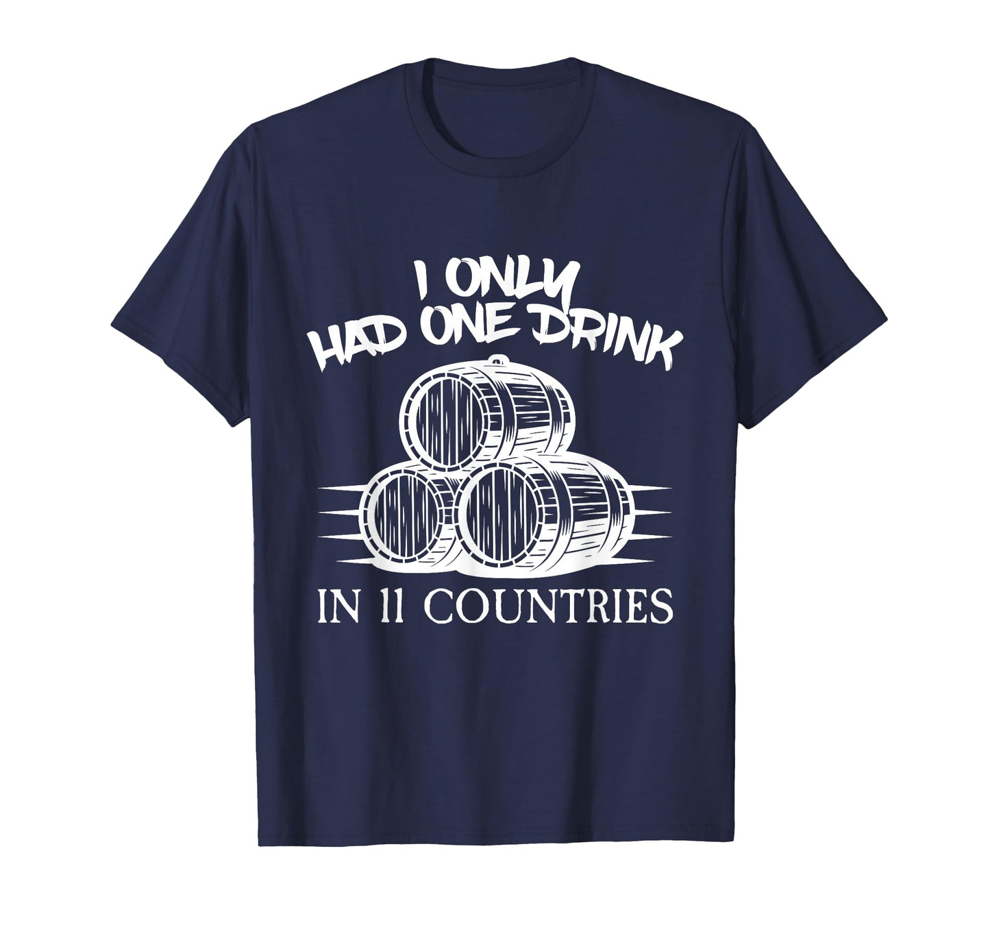Drinking Around the World Adult Vacation Showcase 11 Country T-Shirt