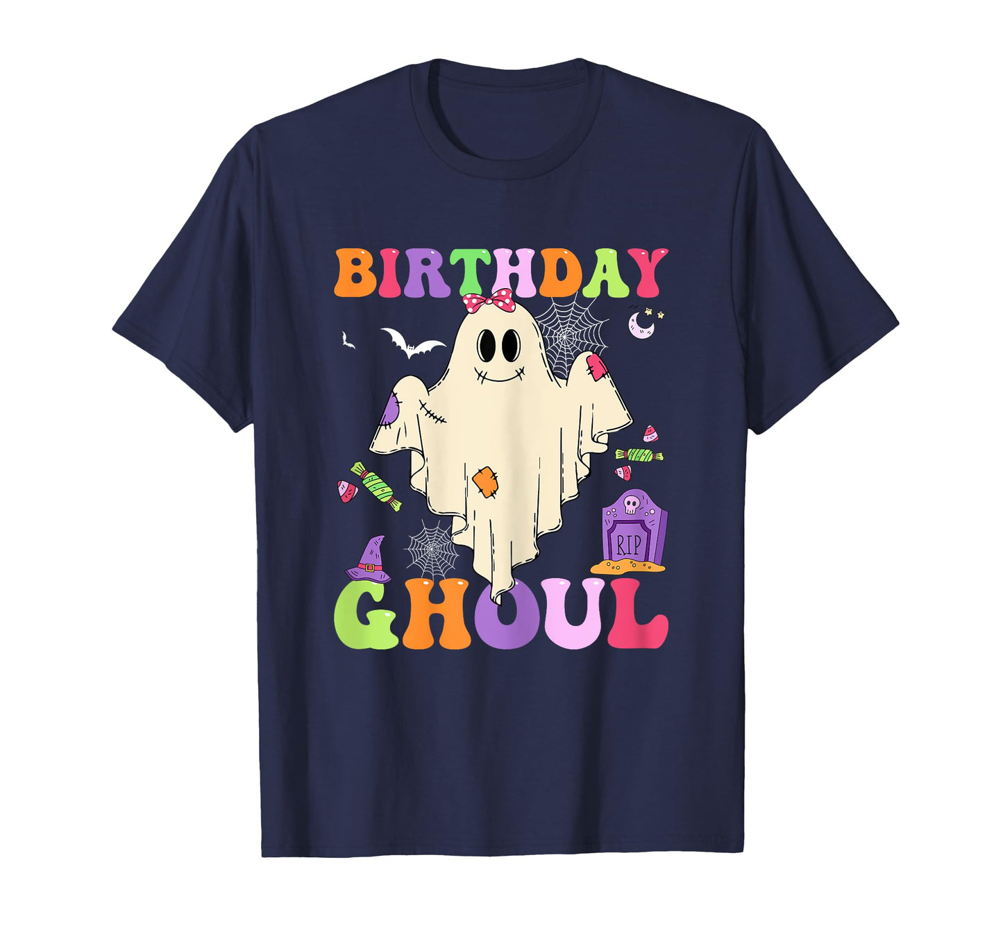 Halloween Birthday Ghoul Girl Ghost Cute Spooky Women T-Shirt