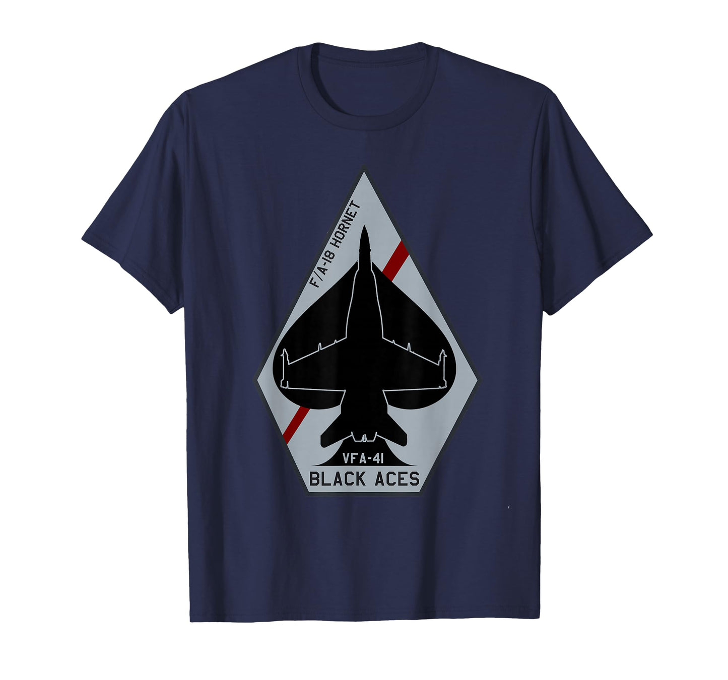 VFA-41 Black Aces F-18 Hornet Jet Fighter Airplane T-Shirt T-Shirt