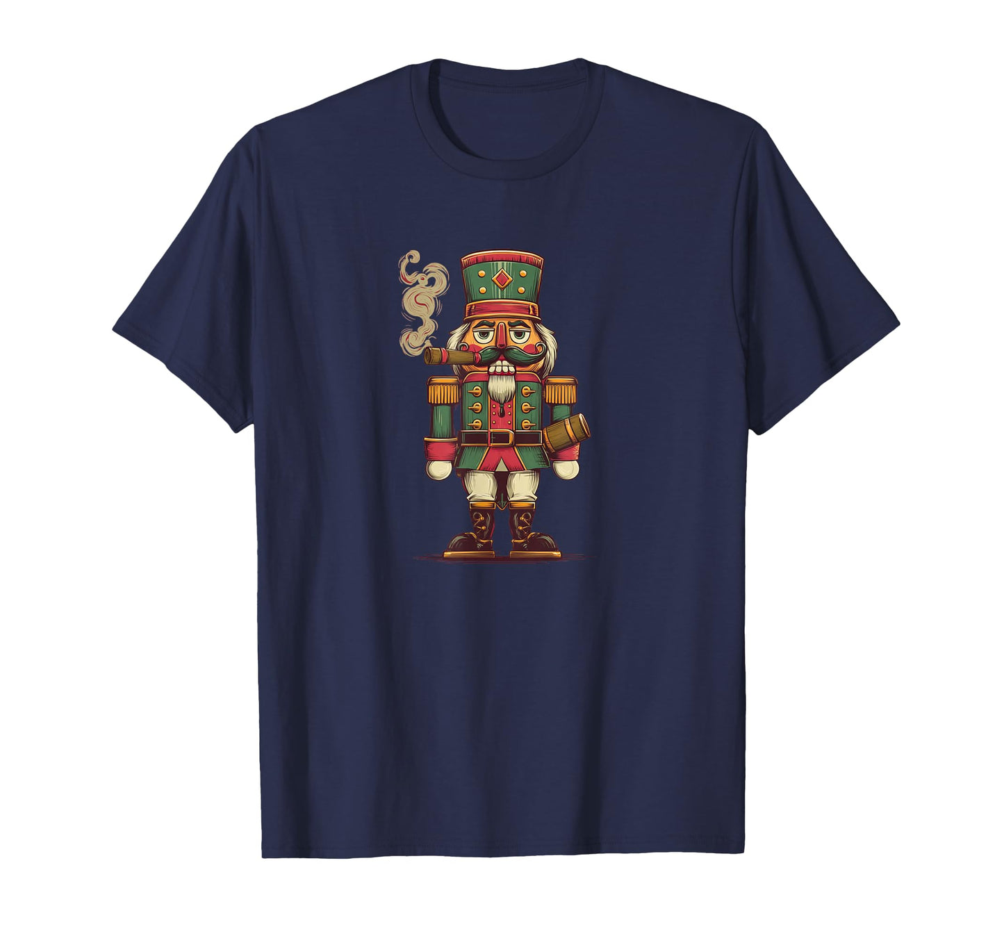 Handsome Cigar Nutcracker Look for Xmas Cigars Lovers T-Shirt