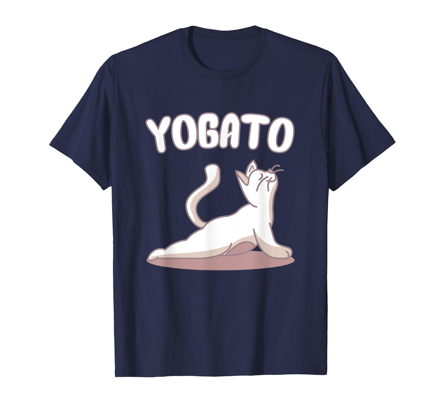Funny Yoga Cat In Spanish Gato Yogato Doing Cobra Yoga Pose T-Shirt for Men Women Kids