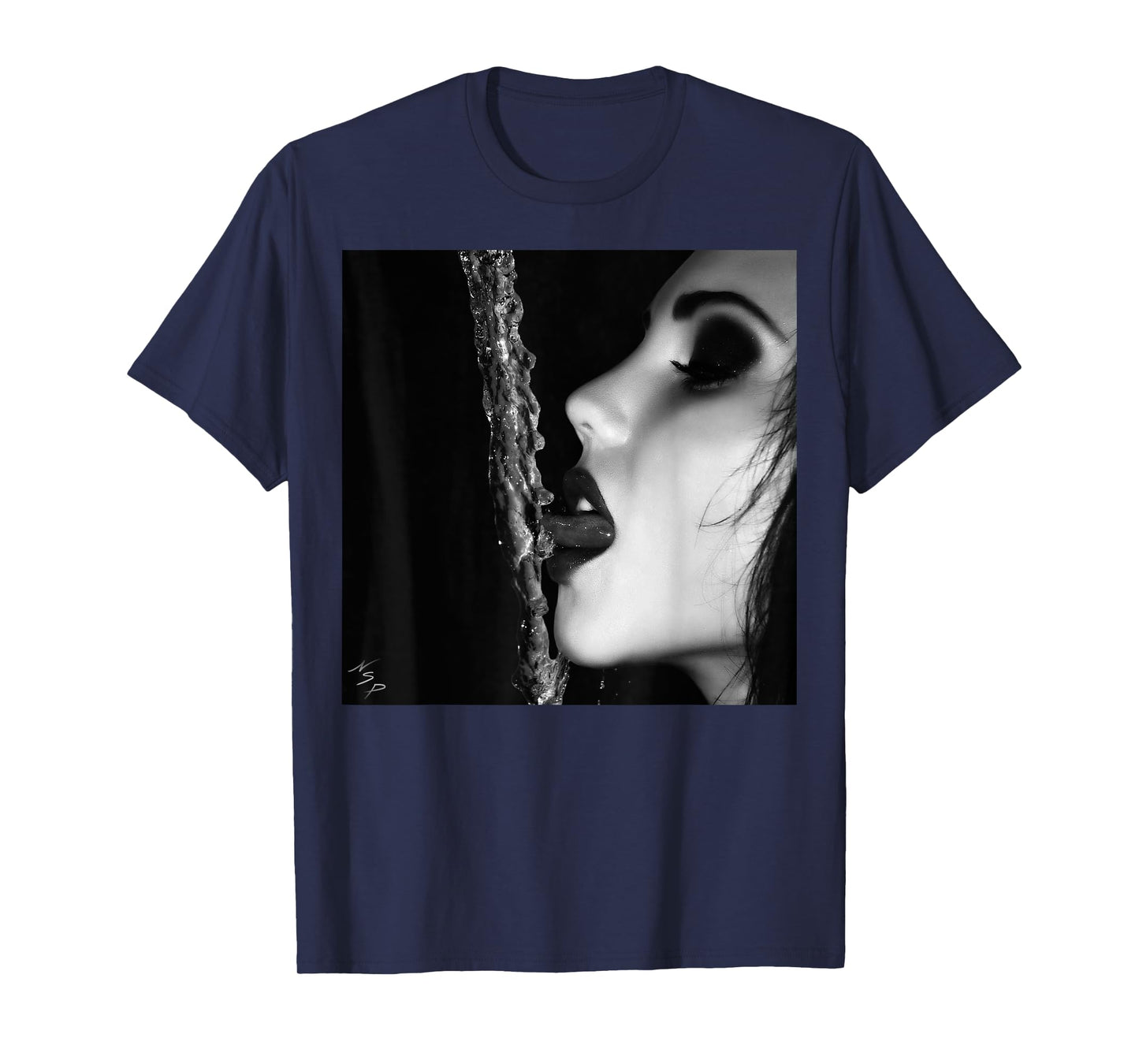 Men's Shirt with Girl On It - Sexy Face, Lips, Tongue T-Shirt
