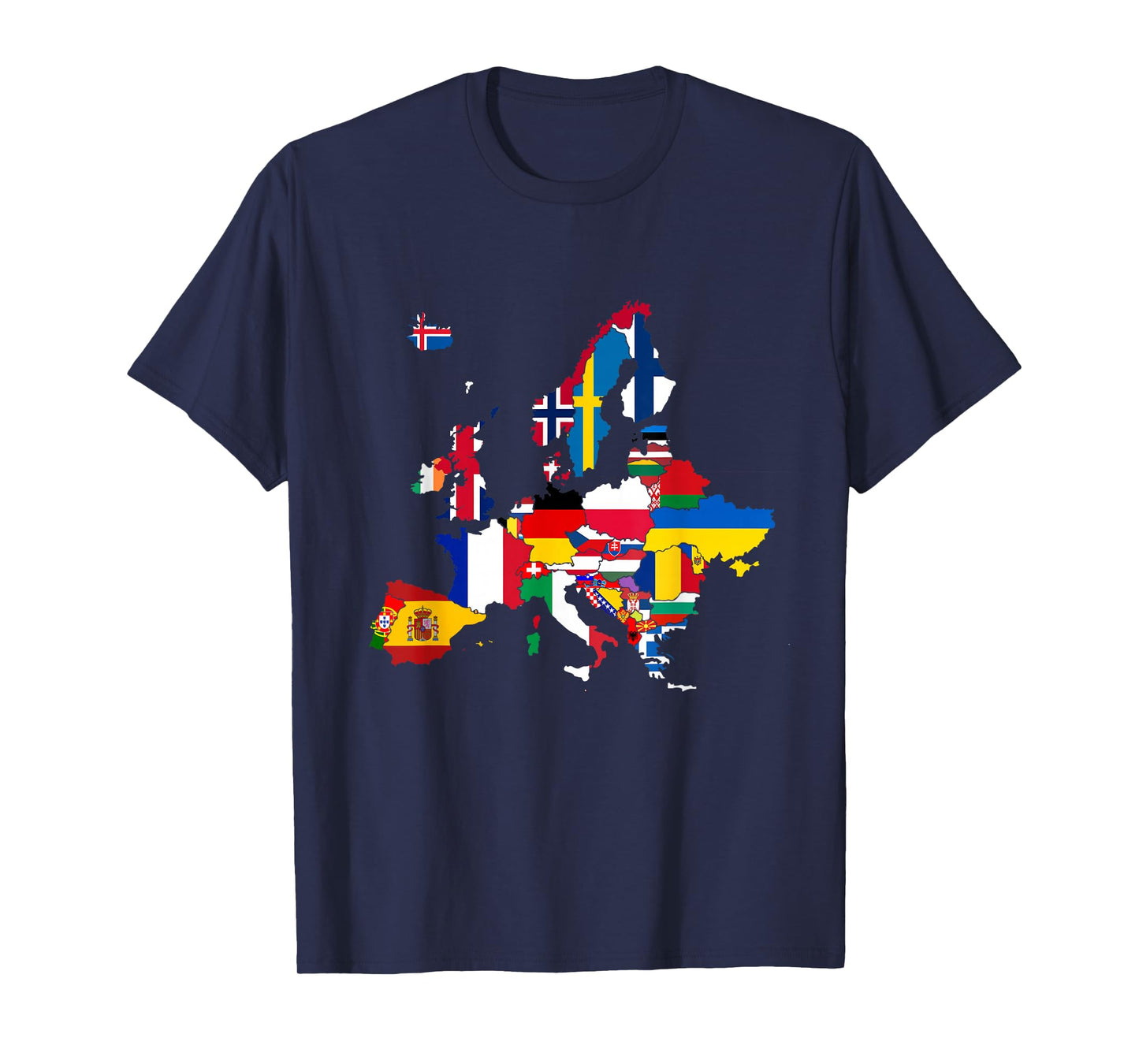 Europe,European flags,Flags of Europe,Europe map. T-Shirt