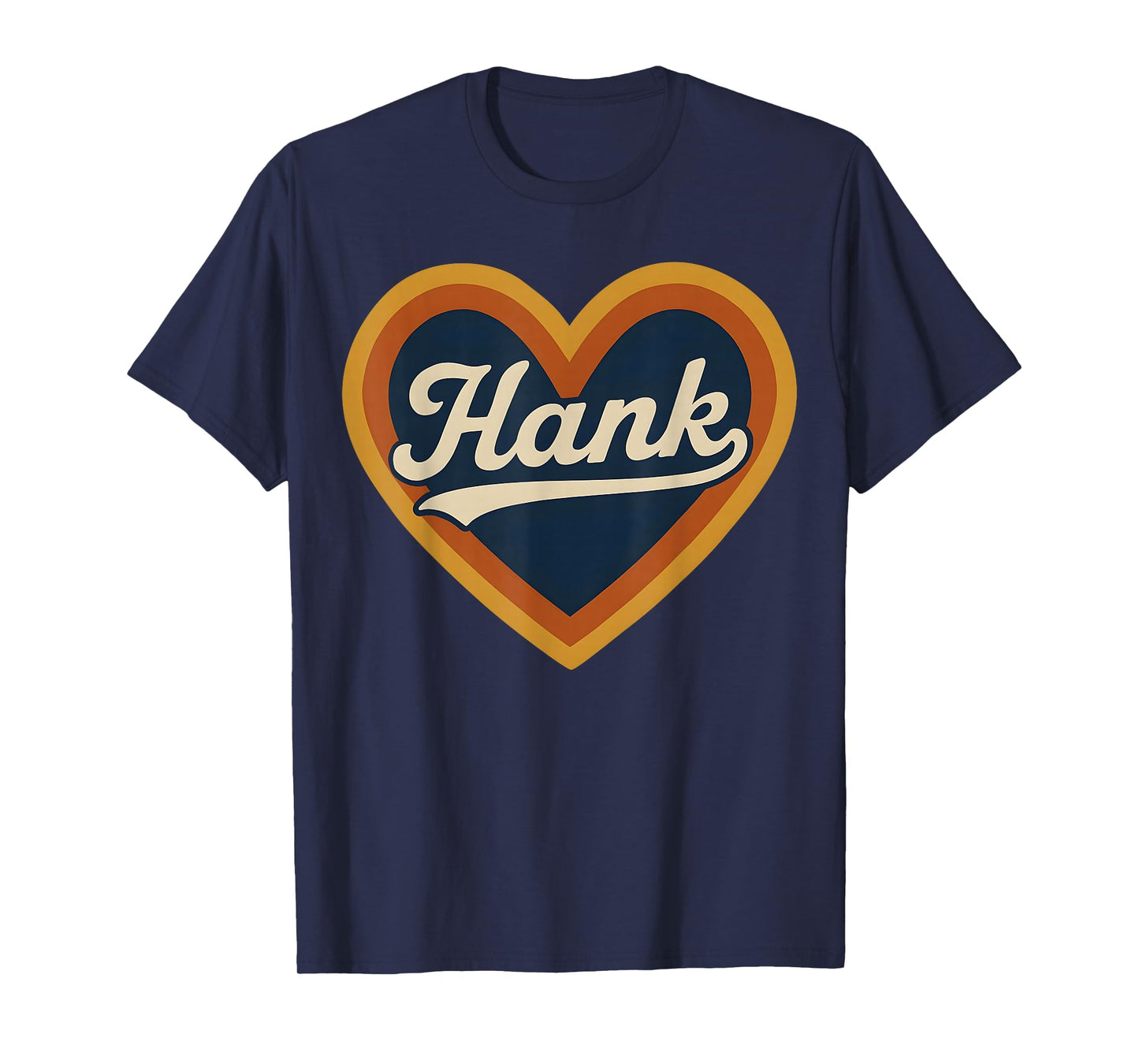 Hank Retro Heart Country Music Design Gift For Men Women Kid T-Shirt