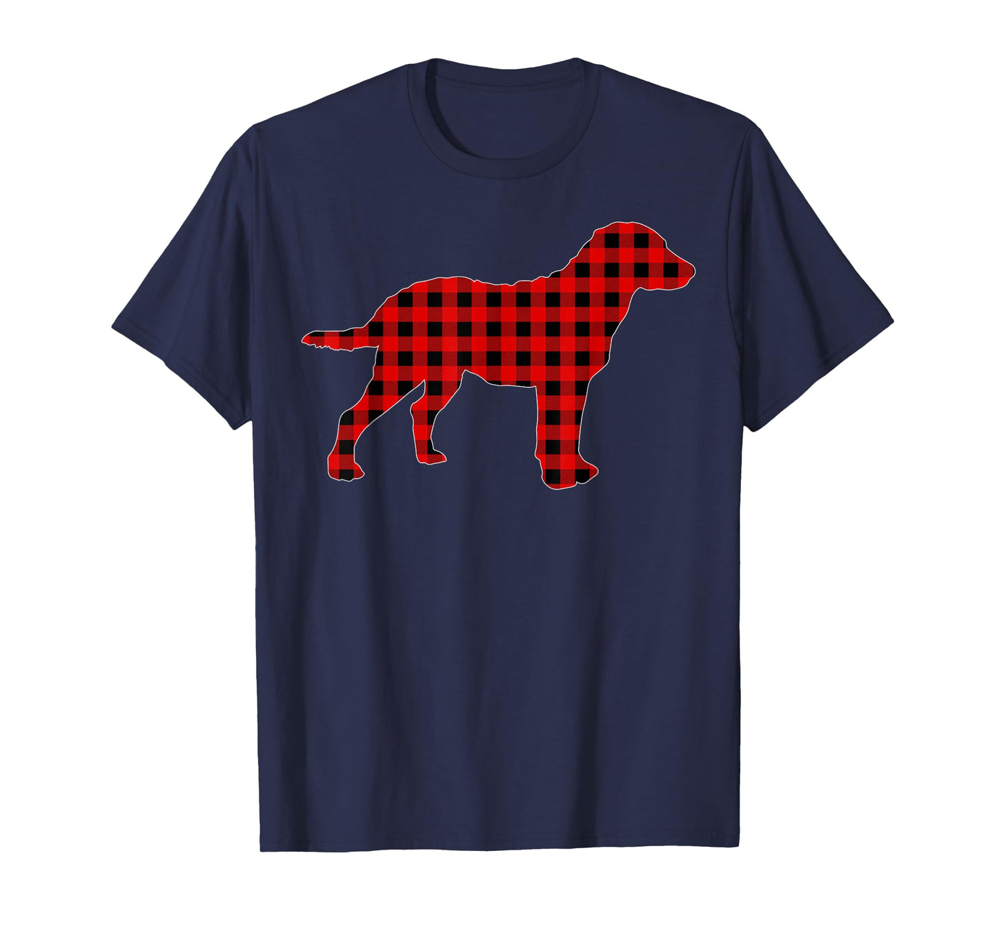 Buffalo Plaid Chesapeake Bay Retriever Dog Christmas Pajama T-Shirt
