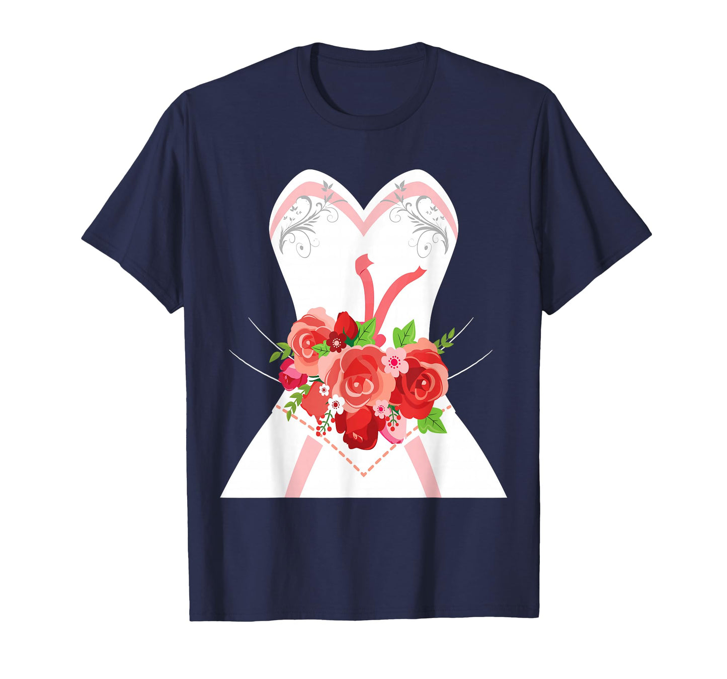 Simple Wedding Dress T-Shirt for Bridal Showers Gift T-Shirt