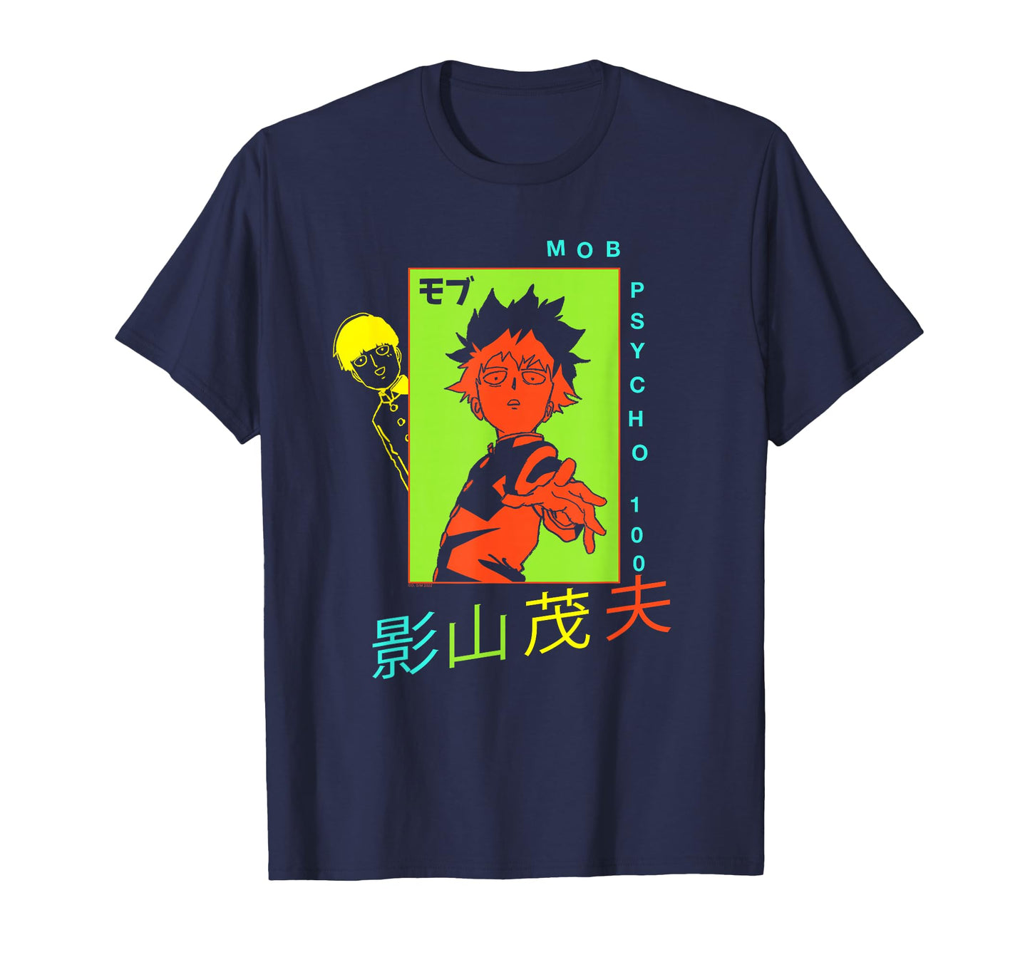 Mob Psycho 100 Neon Colors Collage Anime T-Shirt