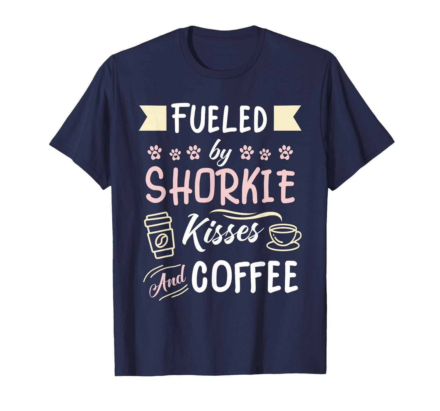Shorkie Mom Coffee Lover Dog Pet Owner T-Shirt