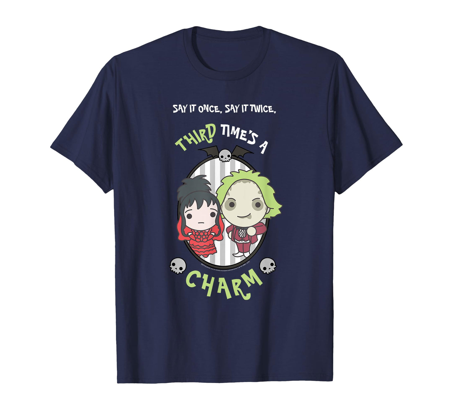 Beetlejuice Chibi Wedding Beetlejuice and Lydia Movie T-Shirt