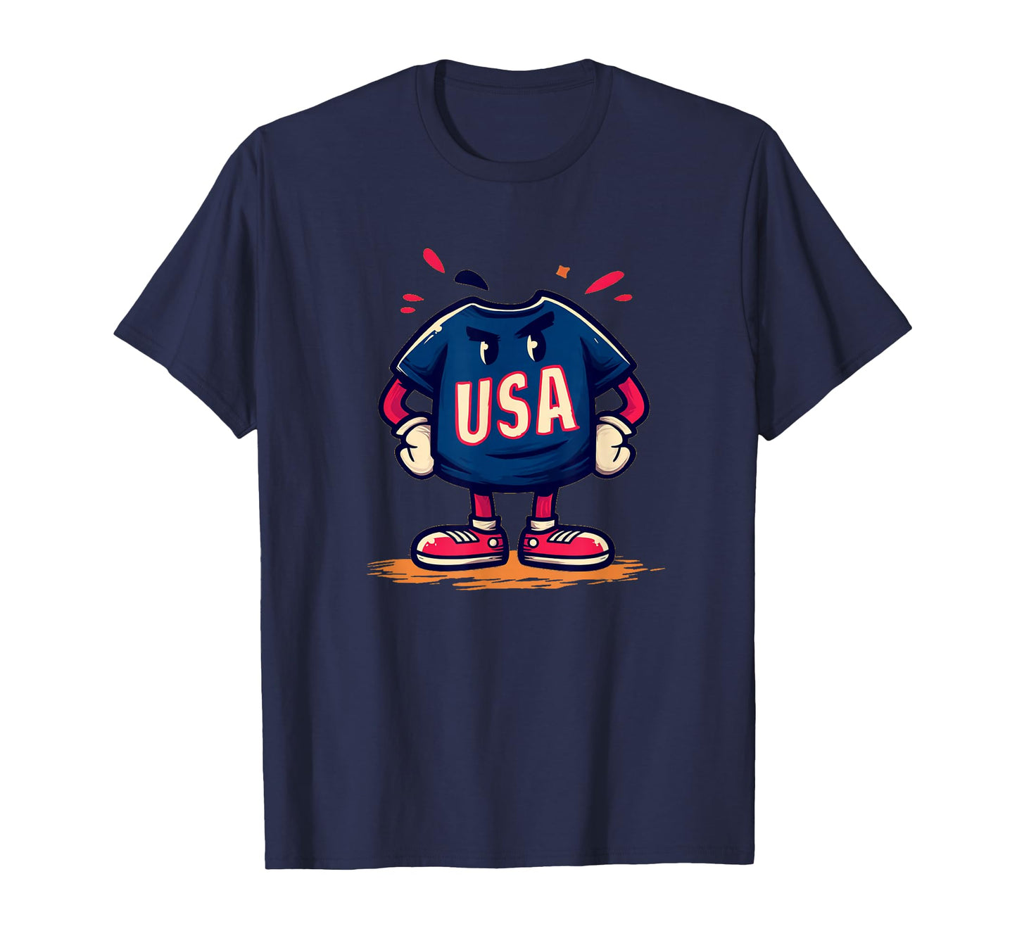 Simple USA Mascot Guy Costume for Boys and Girls T-Shirt