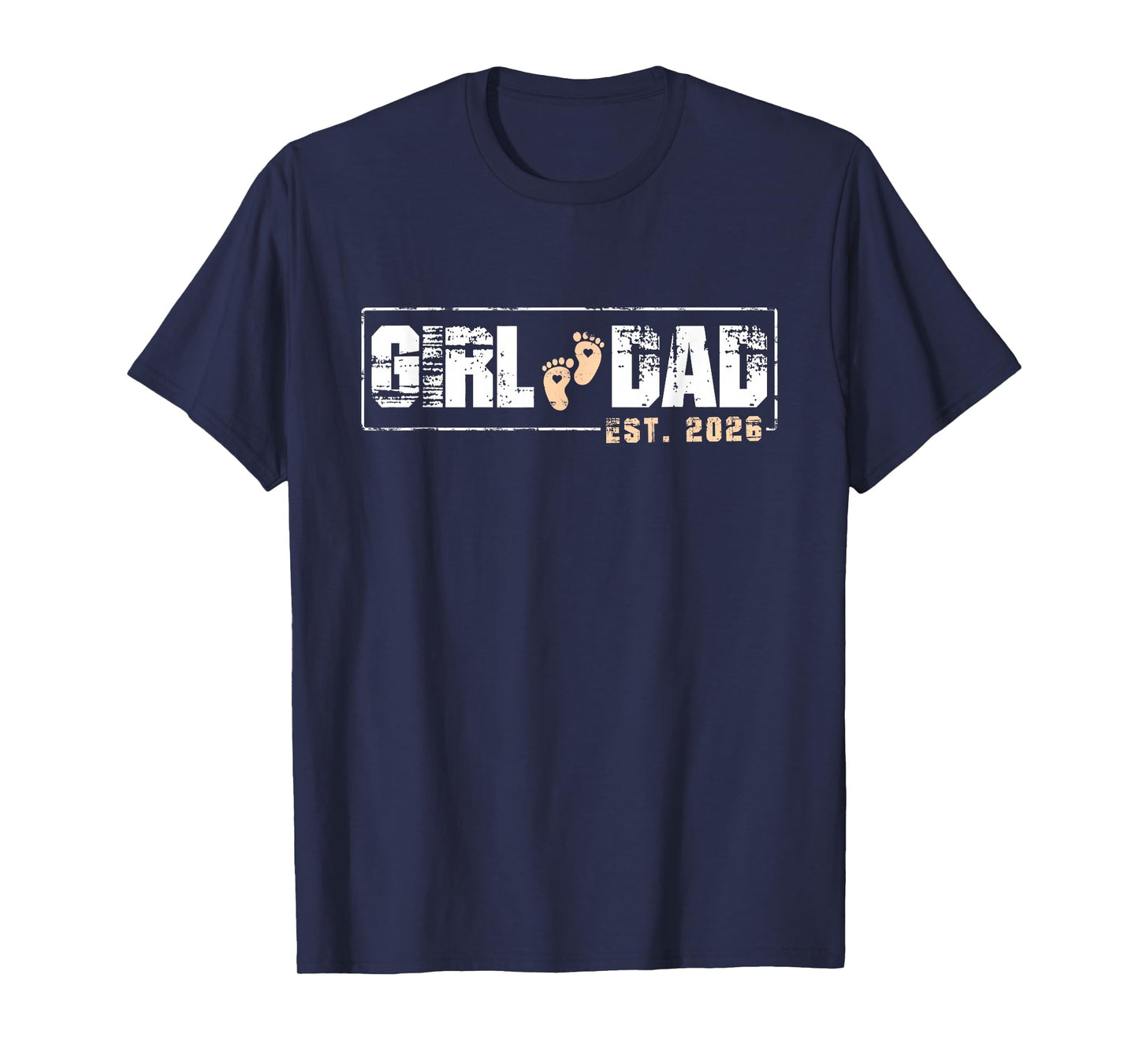 Dad of Girl Est 2026 Baby Reveal First Father's Day Newborn T-Shirt