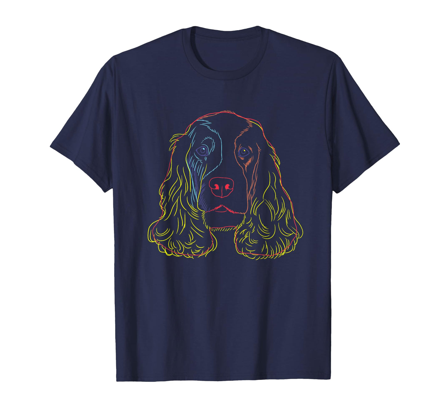 Colourful Dog English Cocker Spaniel Men Women Kids T-Shirt