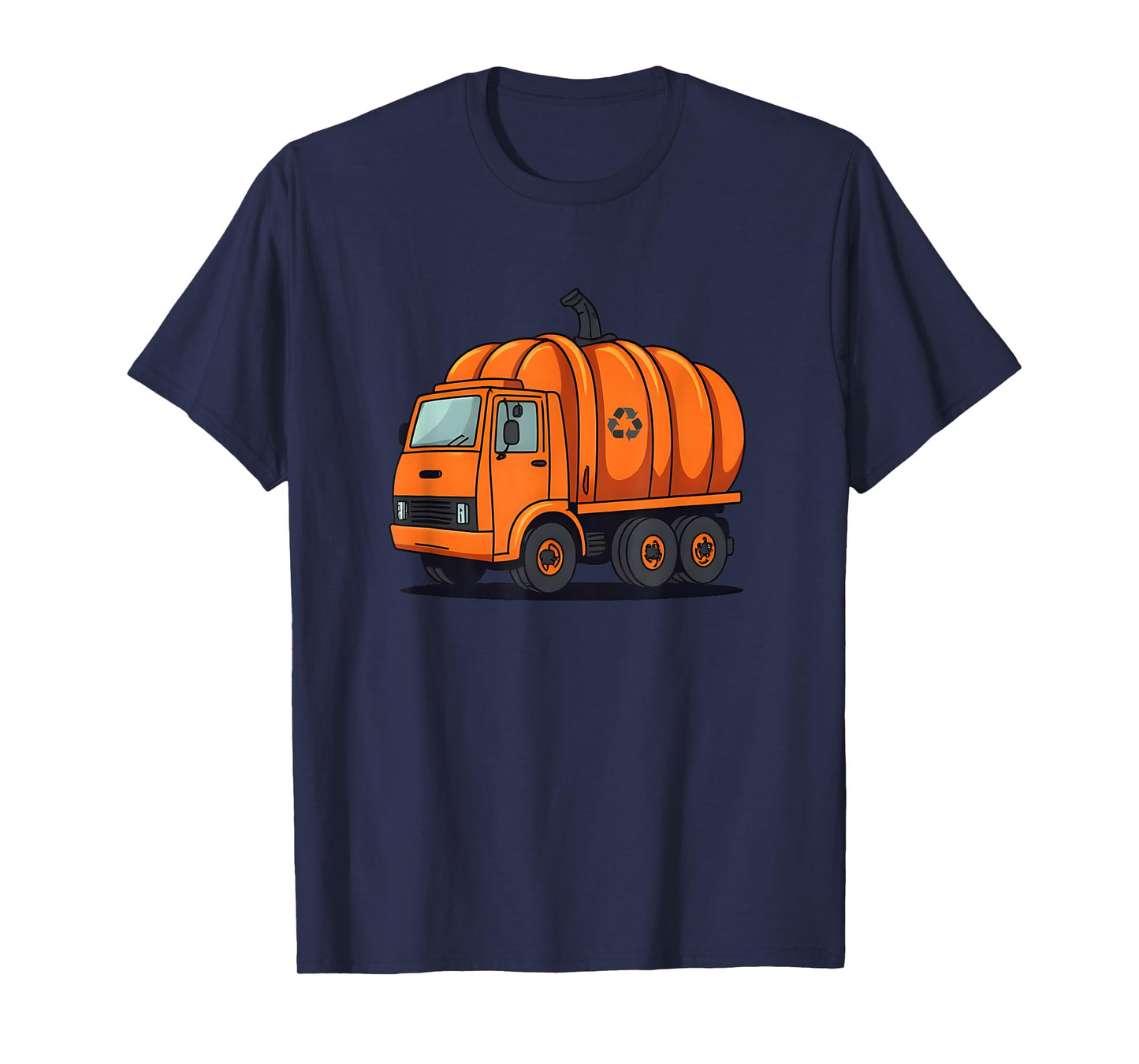 Garbage Truck Pumpkin Halloween Costume Pajama Kids Toddler T-Shirt
