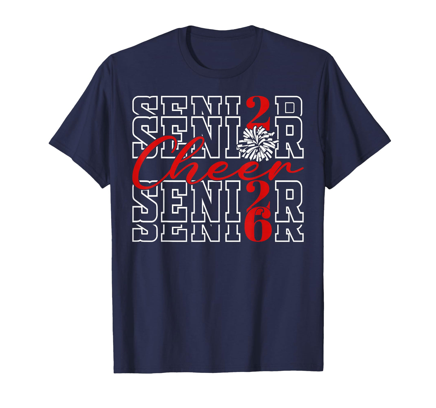 Class of 2026 Senior Year Cheer Back to School Cheerleader T-Shirt