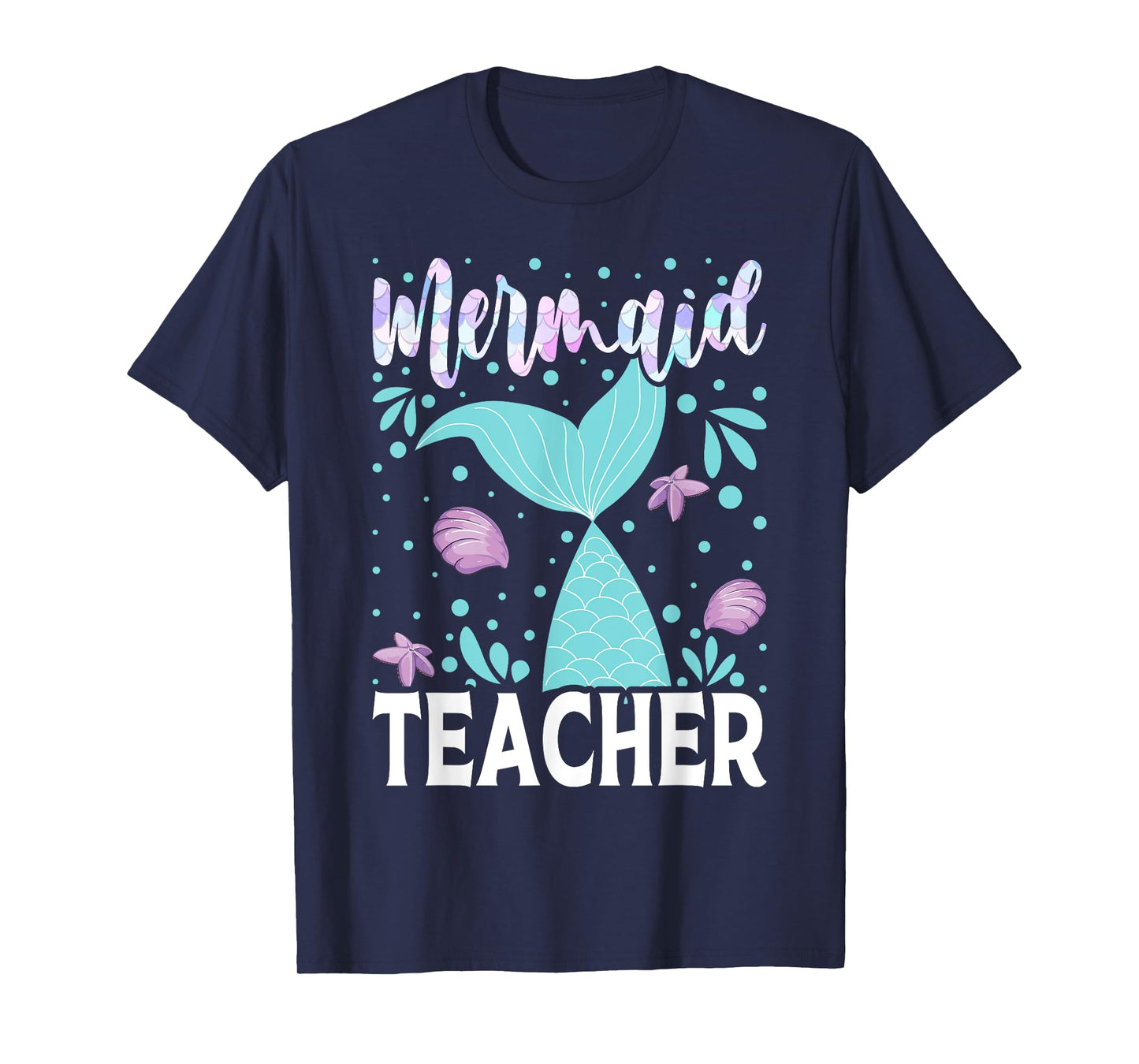 Mermaid Teacher Cute Back To School Student T-Shirt